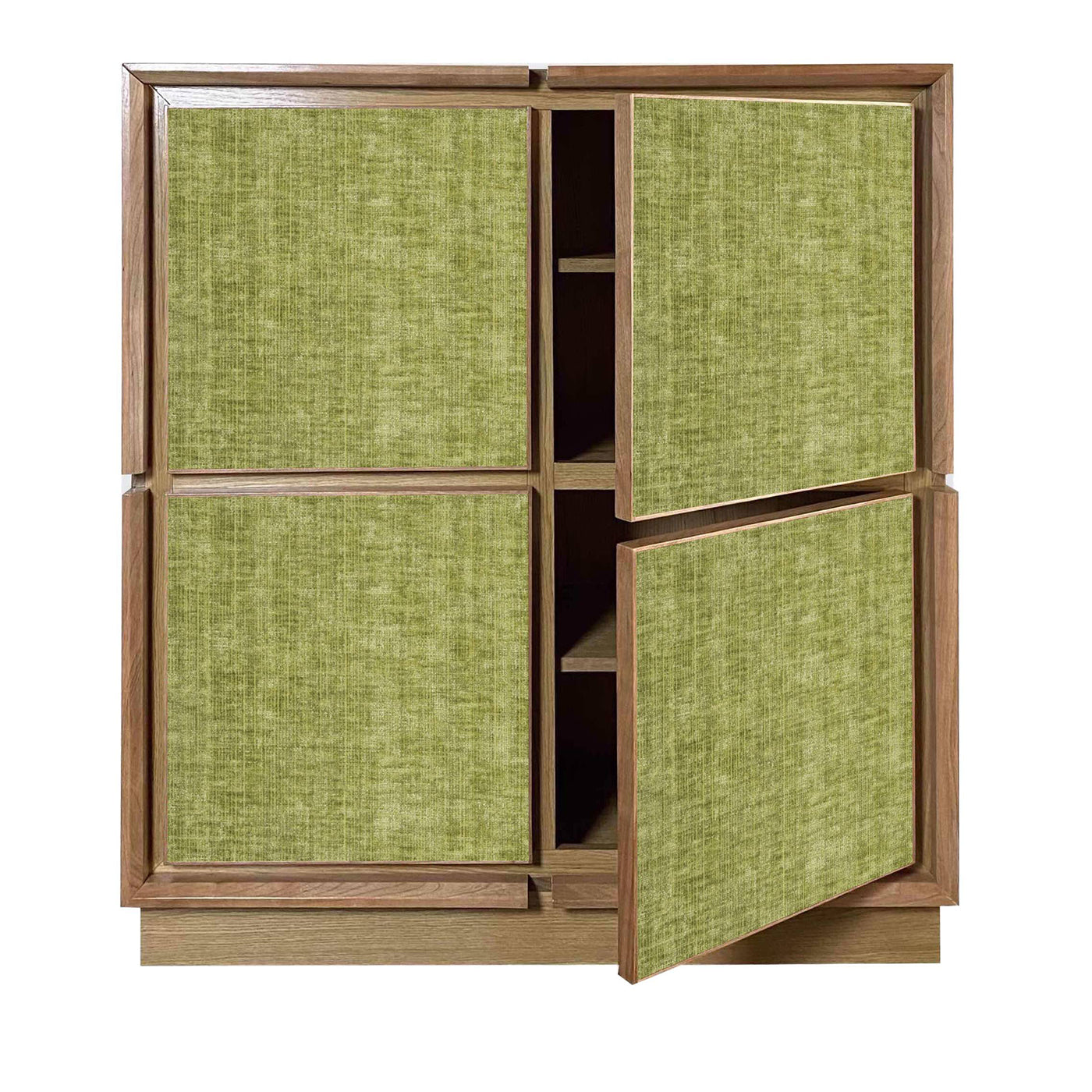 Light-Green Velvet 4-Door Sideboard by Mascia Meccani - Alternative view 1