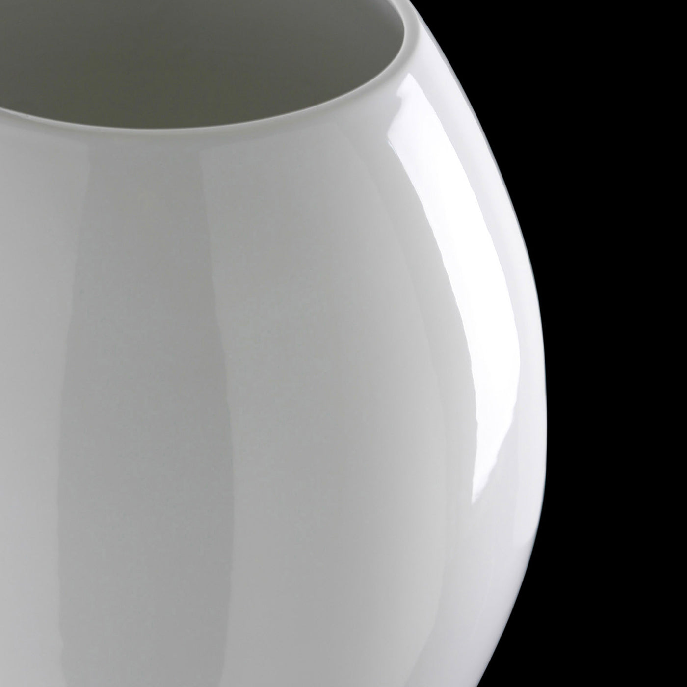 Vase décoratif blanc brillant Clessidra - Vue alternative 1