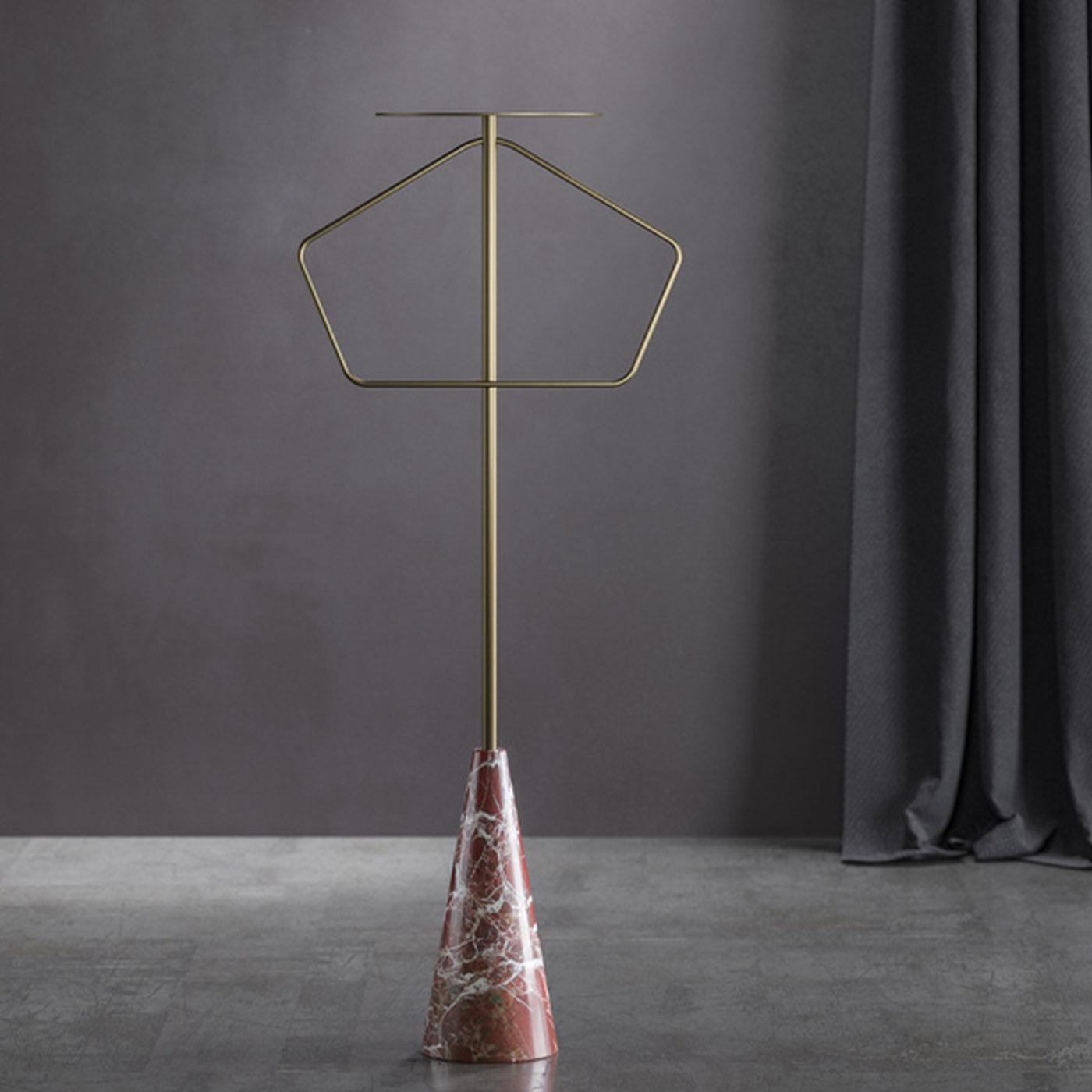 ED044 Red Stone and Bronze Valet Stand - Alternative view 4