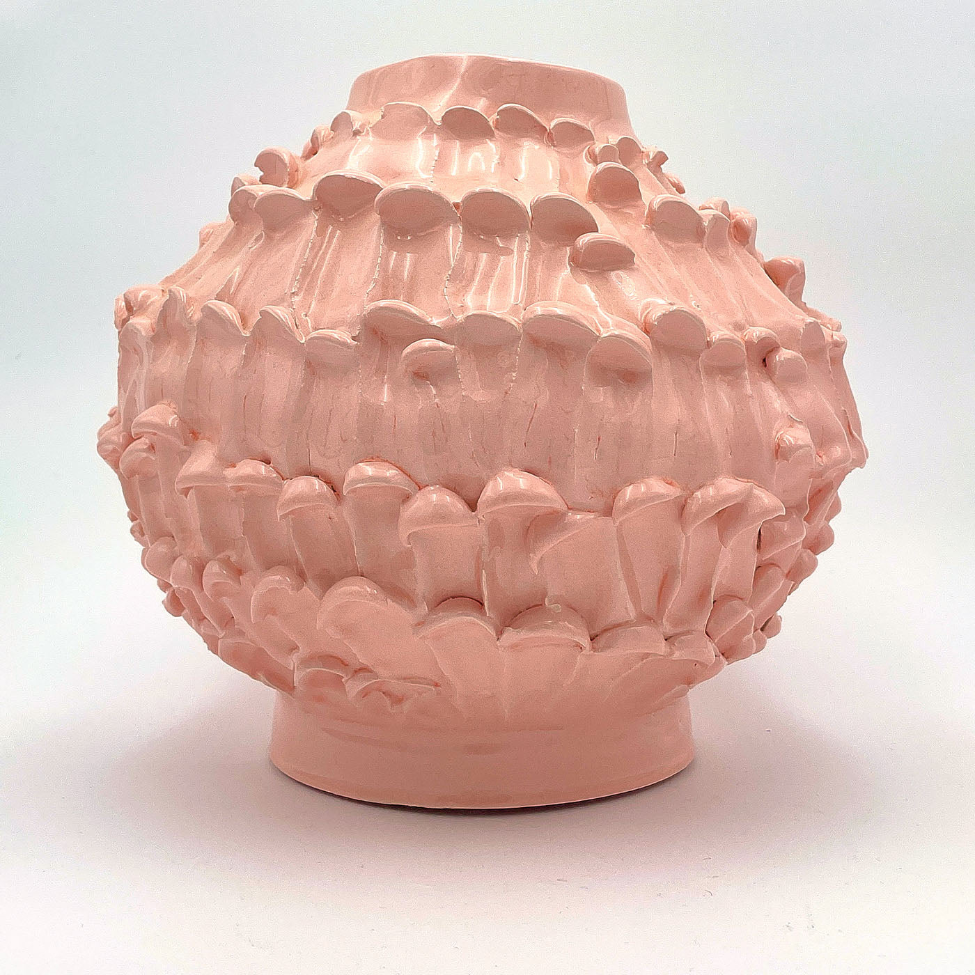 Onda Kleine runde puderrosa Vase - Alternative Ansicht 5
