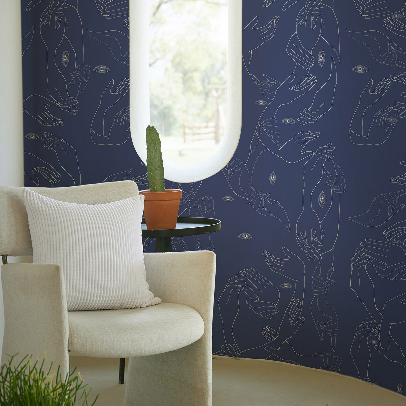 Uno, Nessuno Light Blue Wallpaper - Alternative view 3