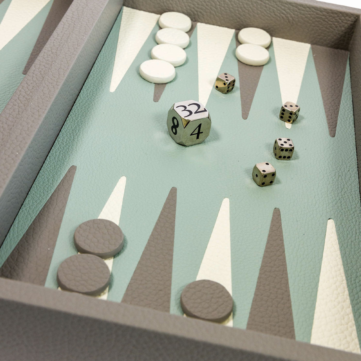 Juego de Caja Backgammon Gris - Vista alternativa 1