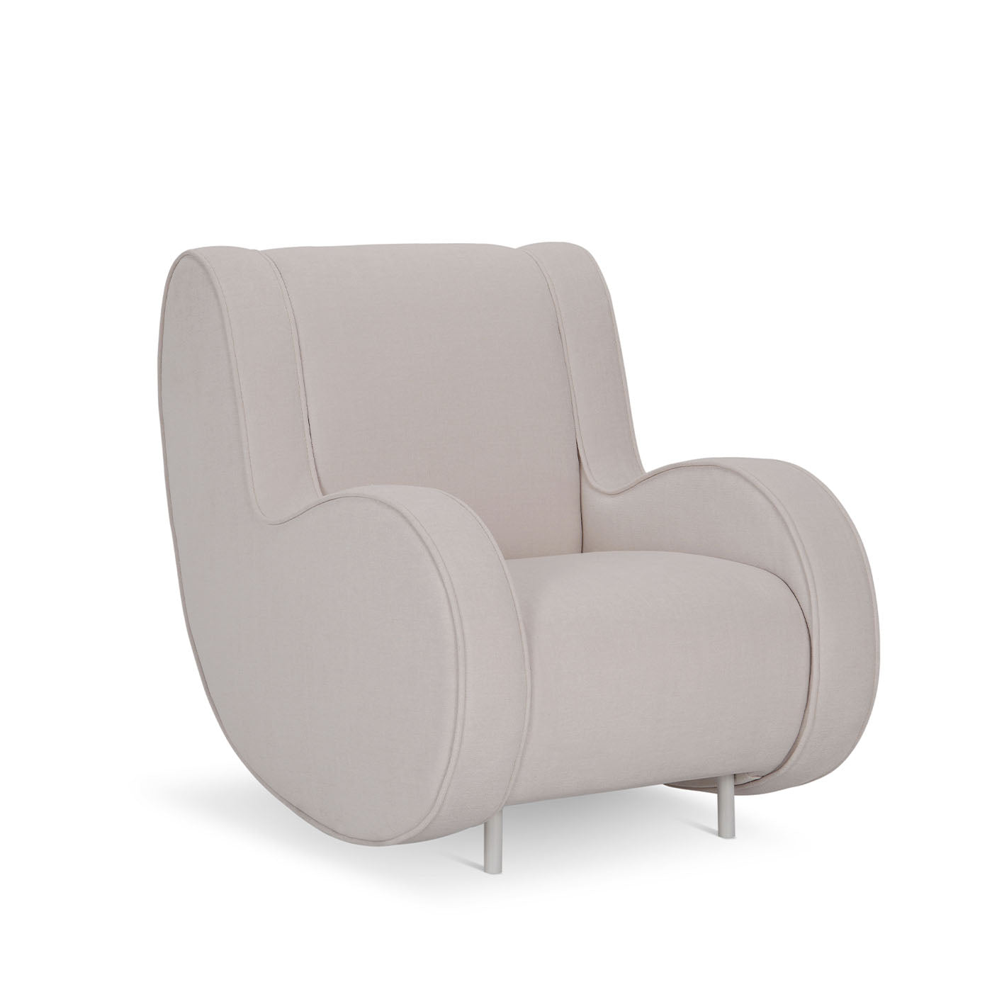 Ata Grey Kids Armchair By Simone Micheli - Alternative view 1