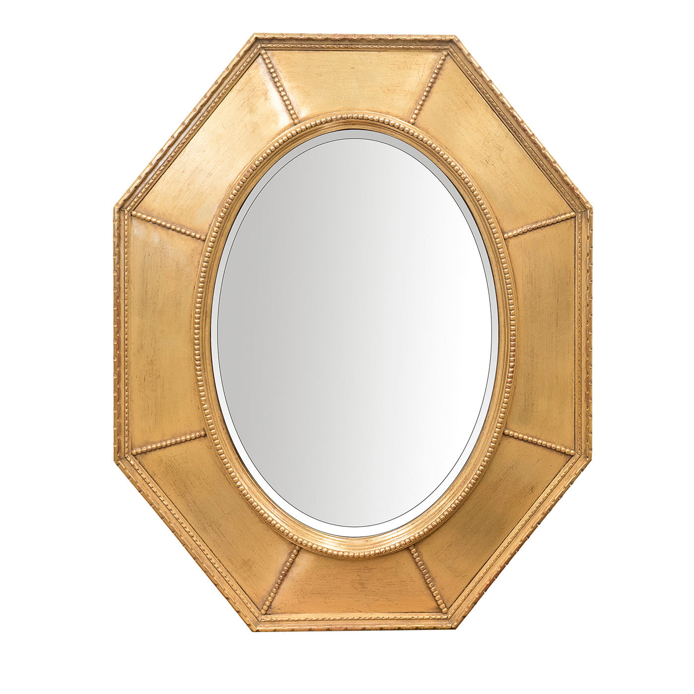 Oval Mirror with Octagonal Gold Frame - Main view