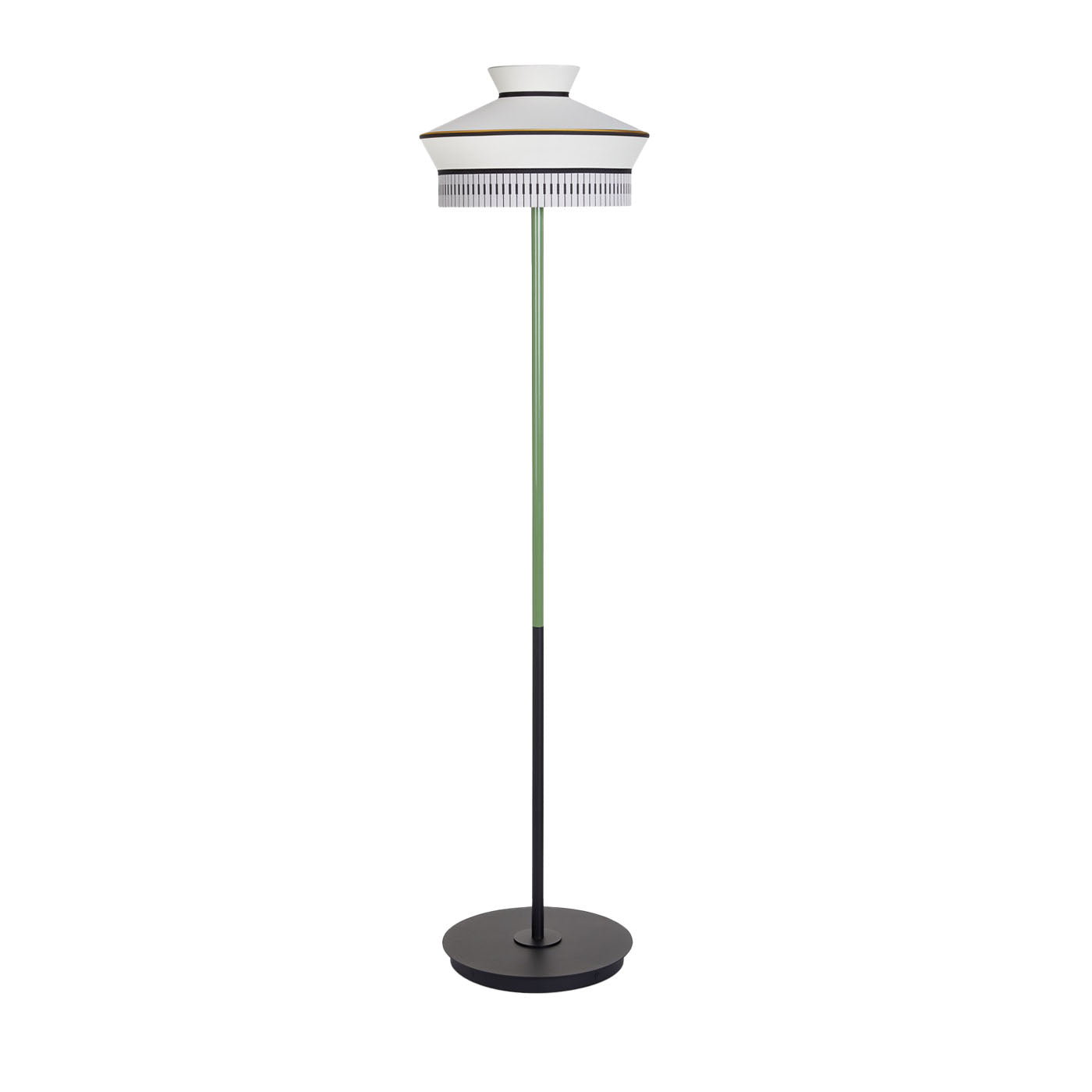 Calypso Stehlampe für draußen Schwarz &amp; Grün von Servomuto - Hauptansicht