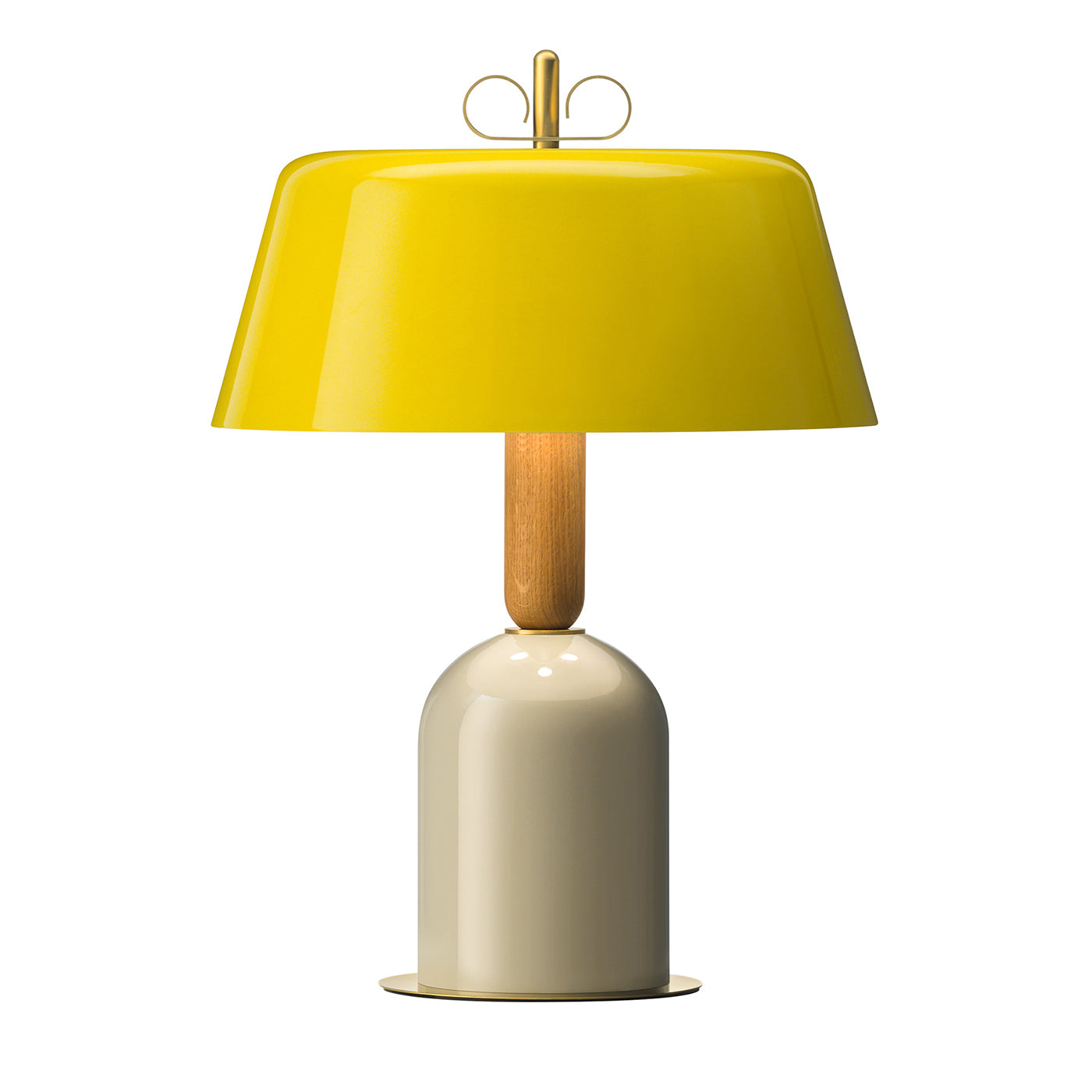 Lampe de table Bon Ton jaune par Cristina Celestino - Vue principale