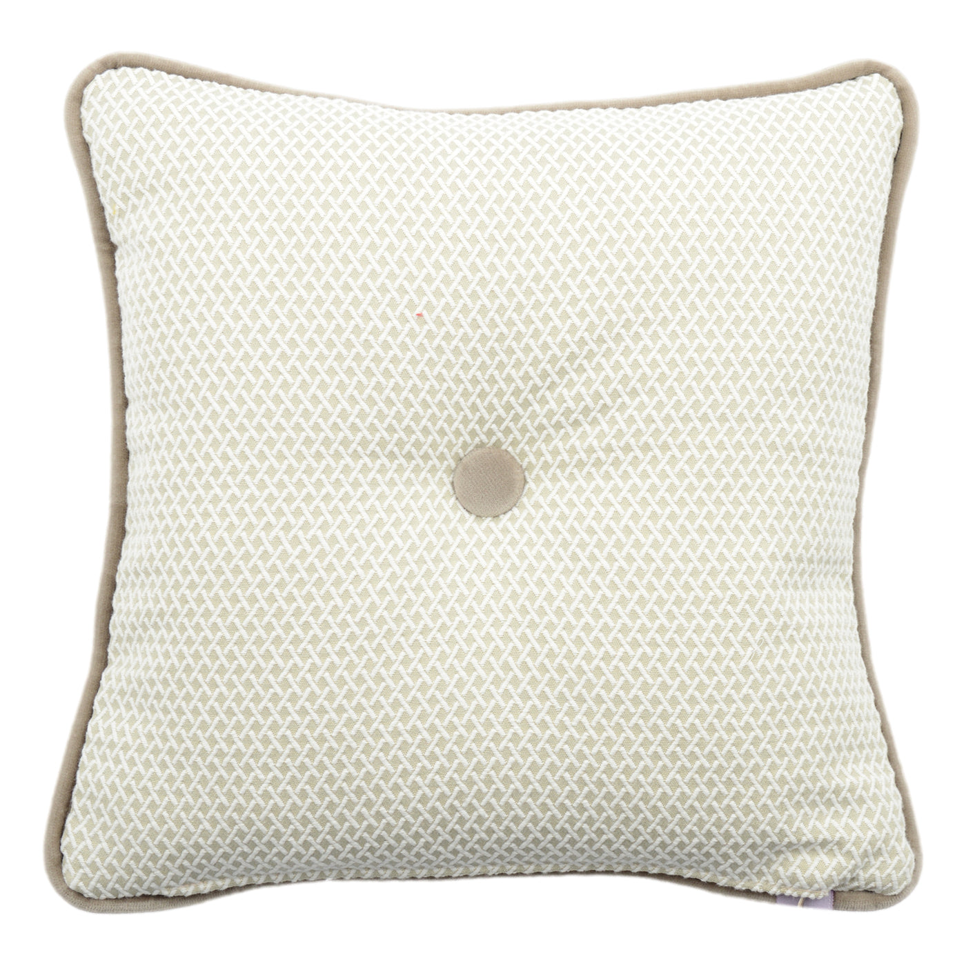 Carrè Cushion in Lovely ivory Jacquard Fabric - Alternative view 1