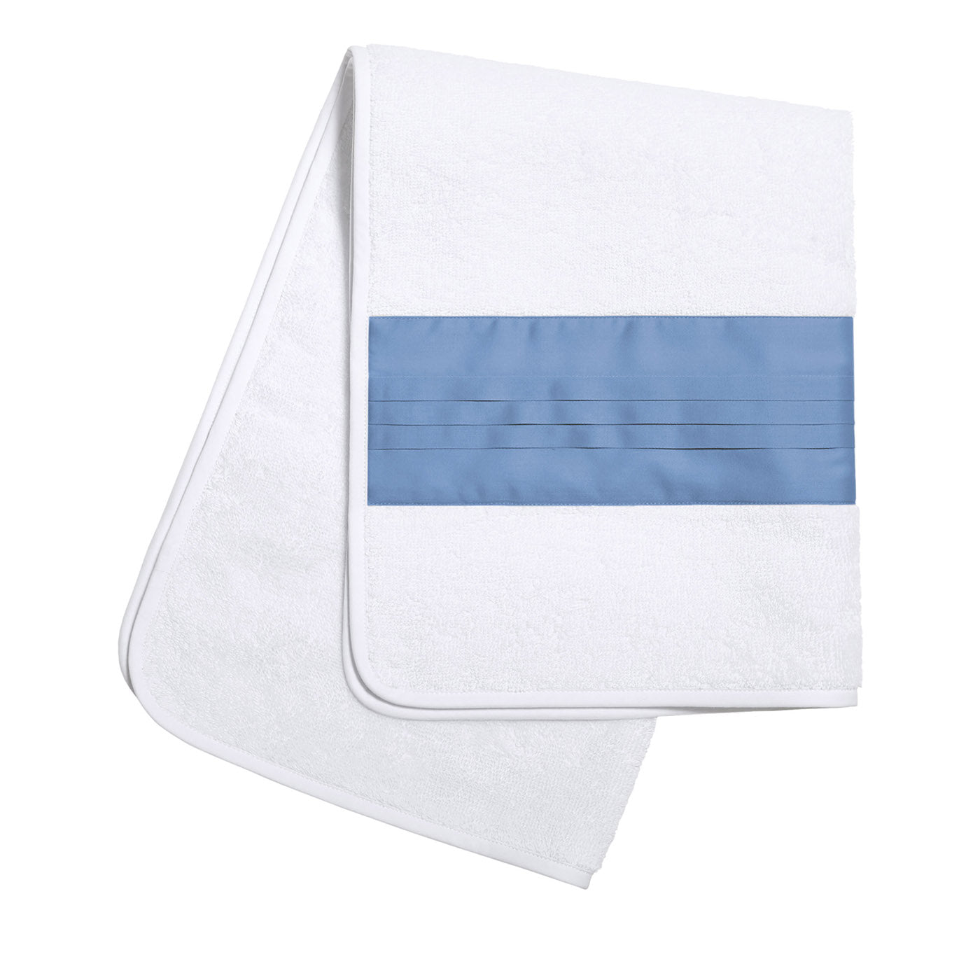 Plissè White & Country Blue Hand Towel - Main view