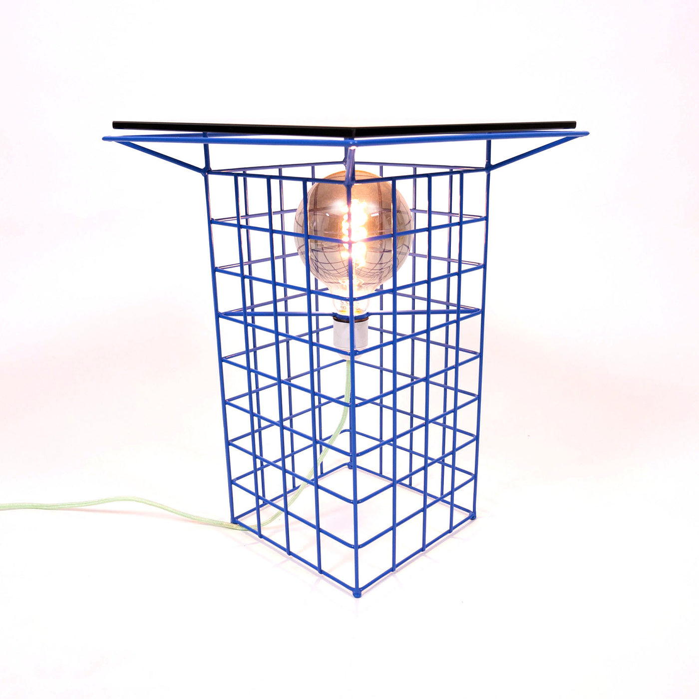 Krid Blue Table & Lamp Combo By Clémence Seilles - Alternative view 2