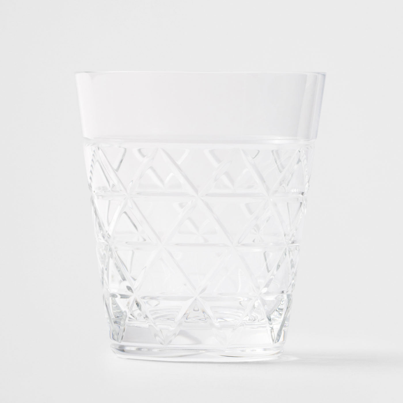 Traingles Crystal Water Glass - Alternative view 1
