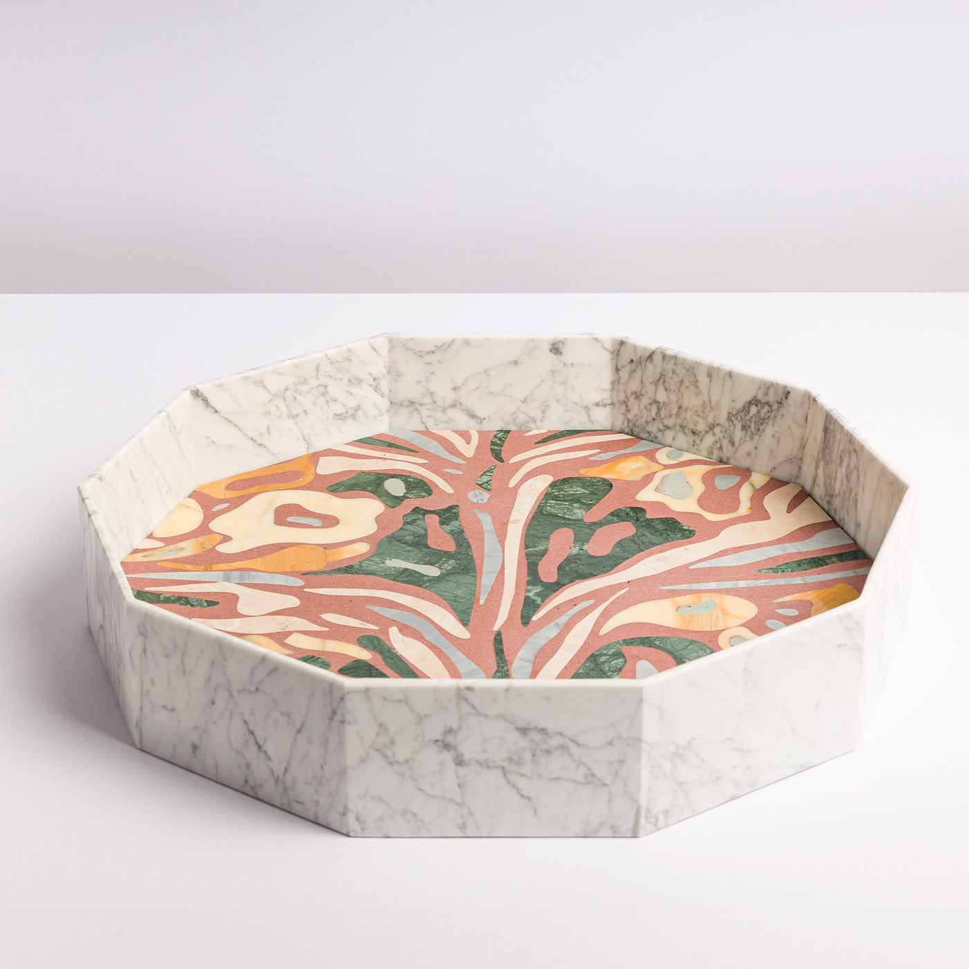 Vassoio decagonale in marmo marmorizzato di Zanellato&amp;Bortotto #2 - Vista alternativa 2