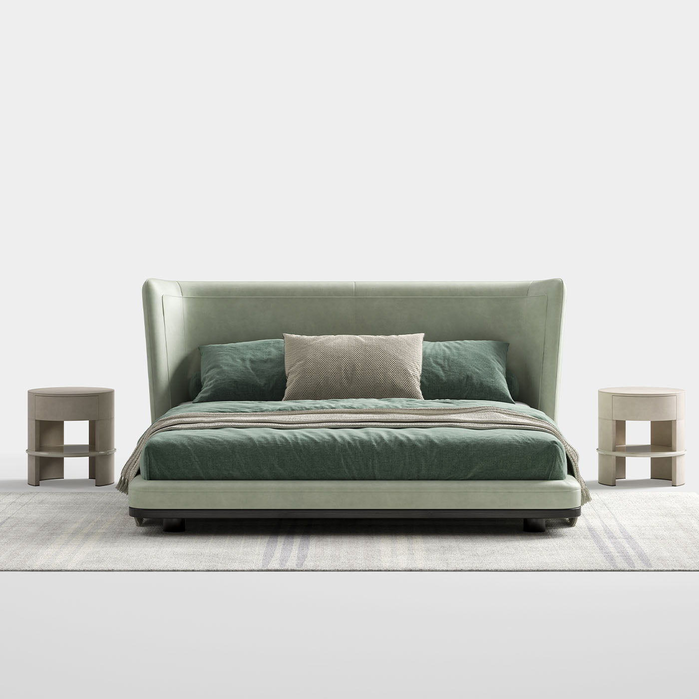 Letto in pelle verde - Vista alternativa 1