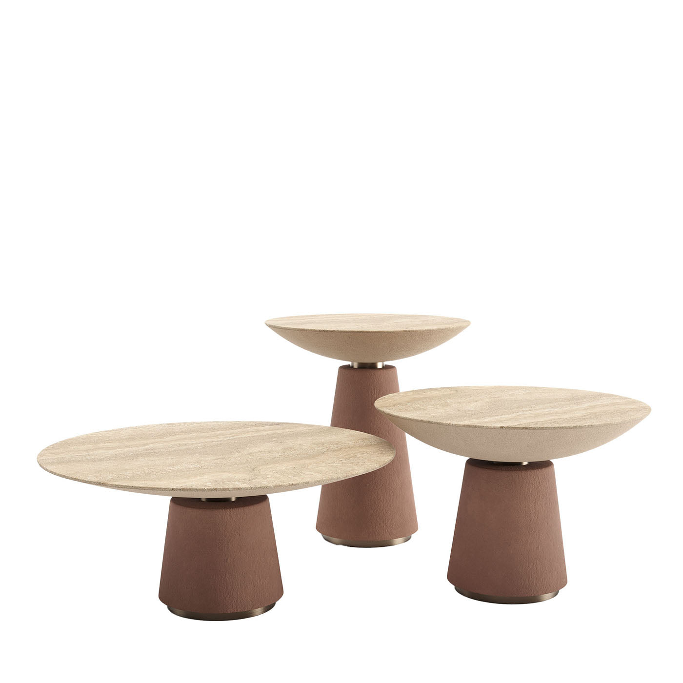 Eclisse Set of 3 Resin Outdoor Coffee Tables - Main view
