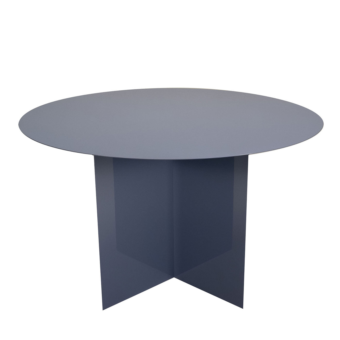 Across Blue Round Dining Table  - Vue principale