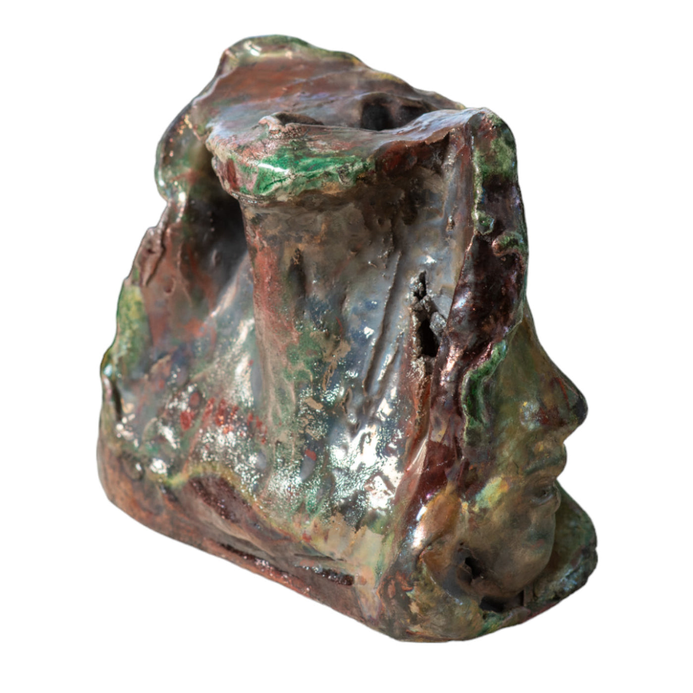 Metamorfosi D'Amore Green & Coppery Sculpture - Alternative view 2