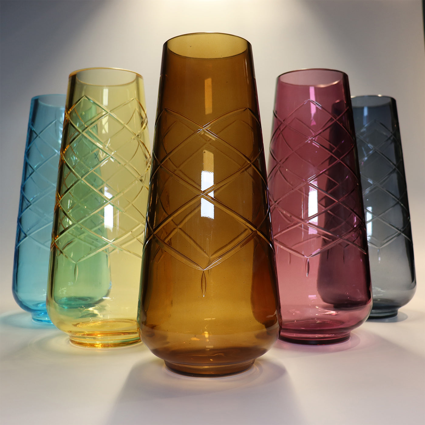 Girata Tangerine Murano Glass Vase - Alternative view 1