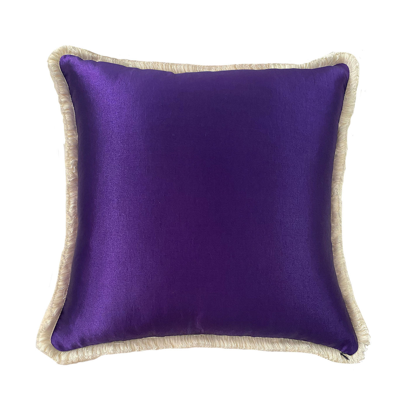 Pink Triangles Square Velvet Cushion - Alternative view 1