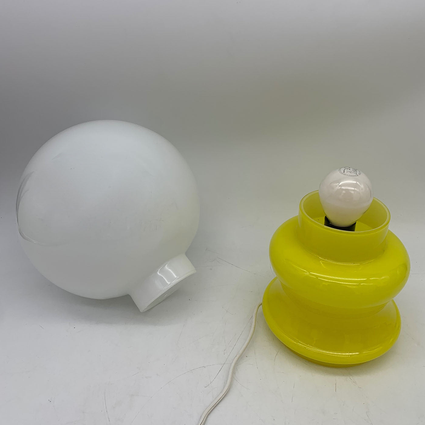 Set de 2 lámparas de mesa amarillo limón - Vista alternativa 1