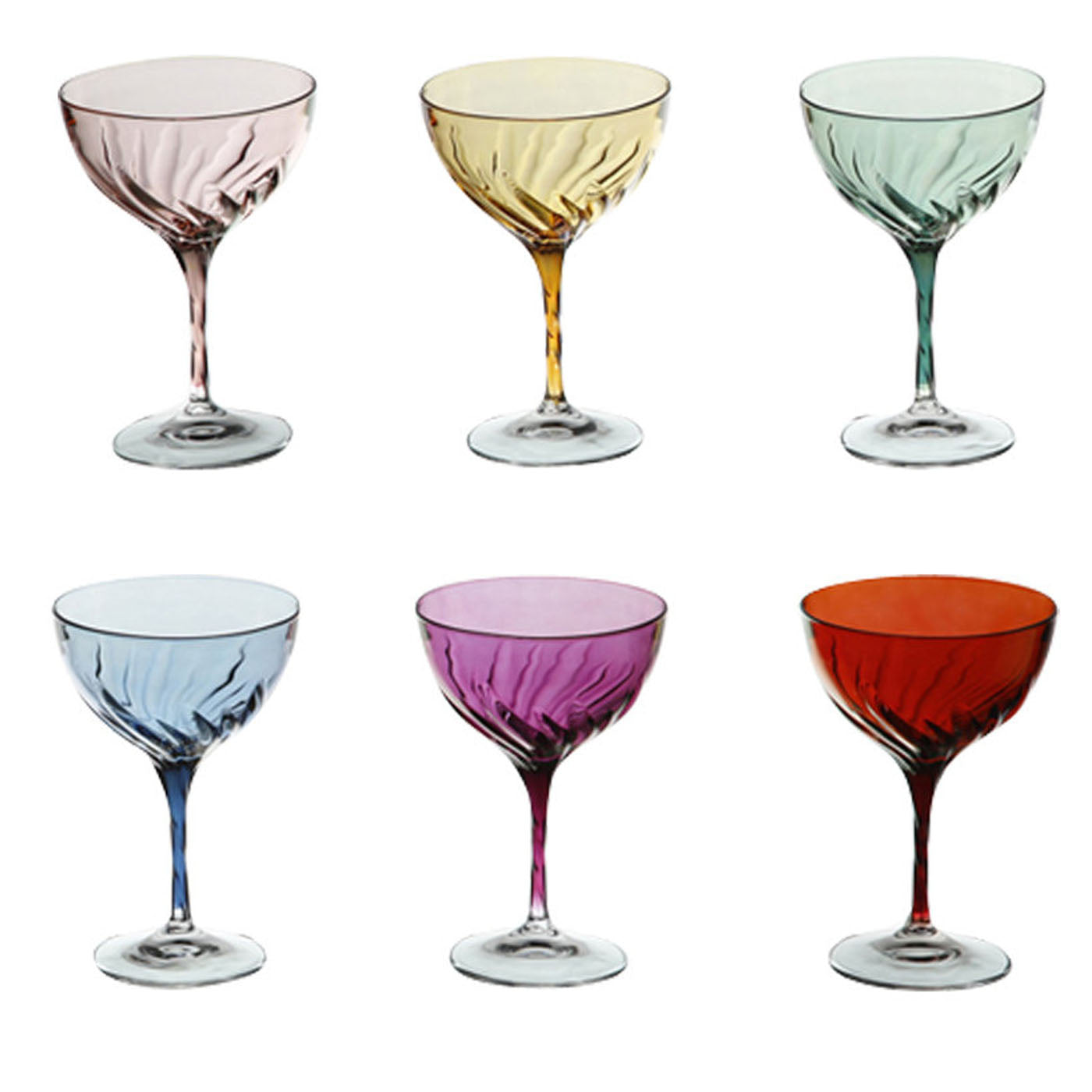 Set of 6 Small Club Champagne Chalices - Main view