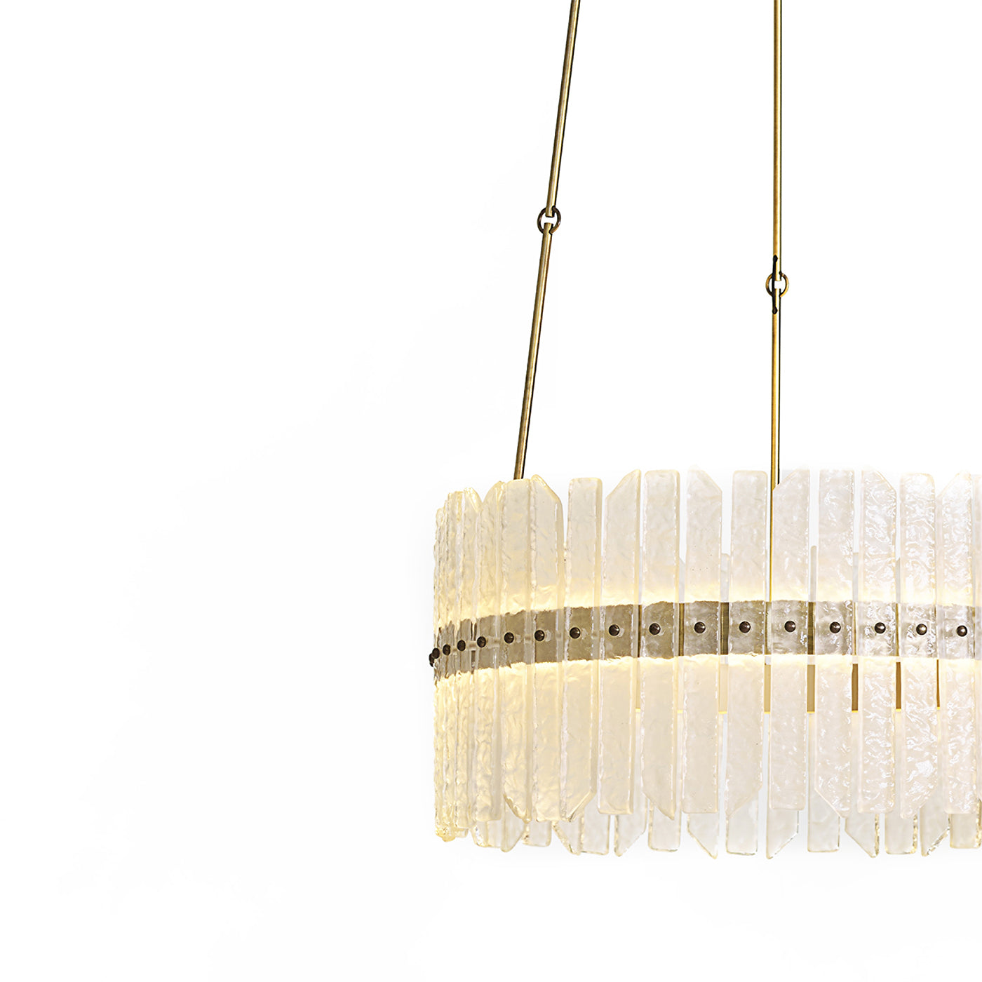 Josephine Glass & Brass Pendant Lamp by Studio 63 - Alternative view 1