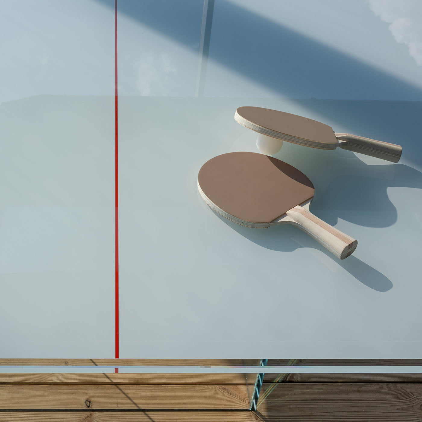 Mesa de ping pong Crystal White - Vista alternativa 1
