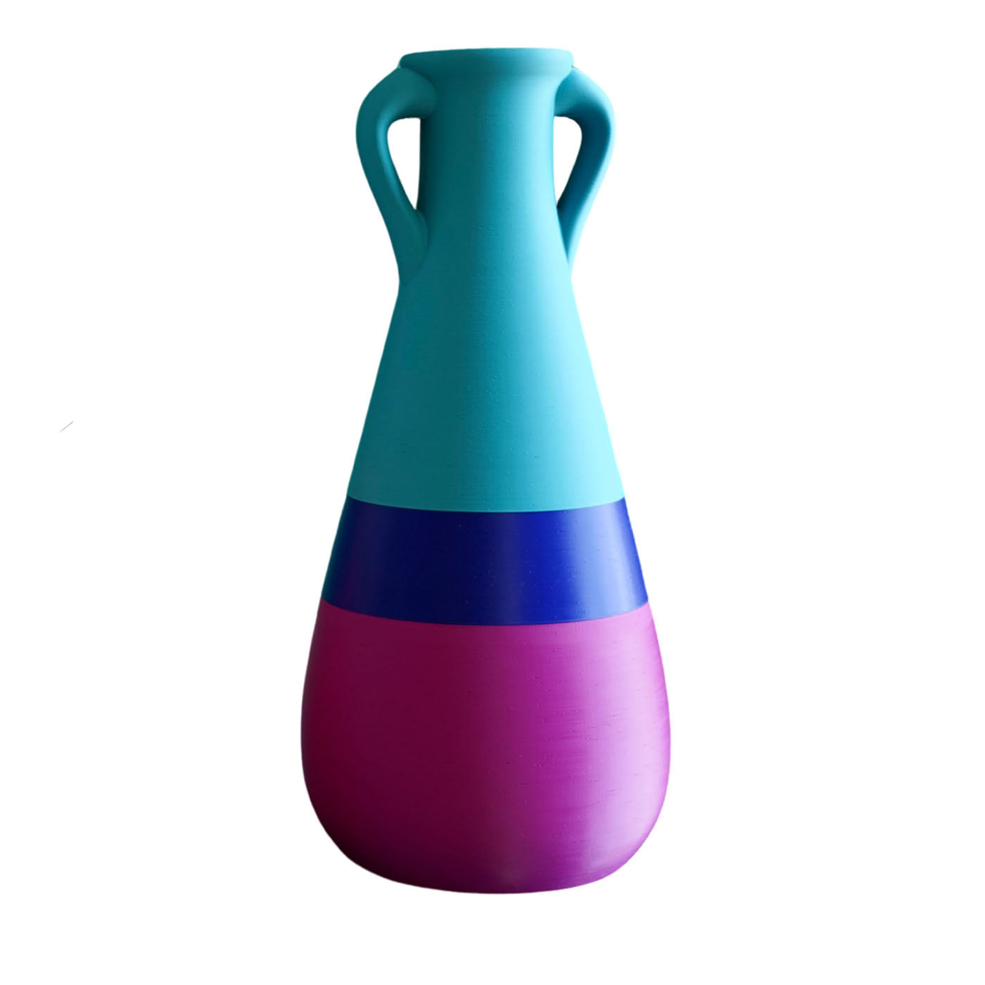 Vase XXL Cornelia violet, bleu et menthe - Vue principale