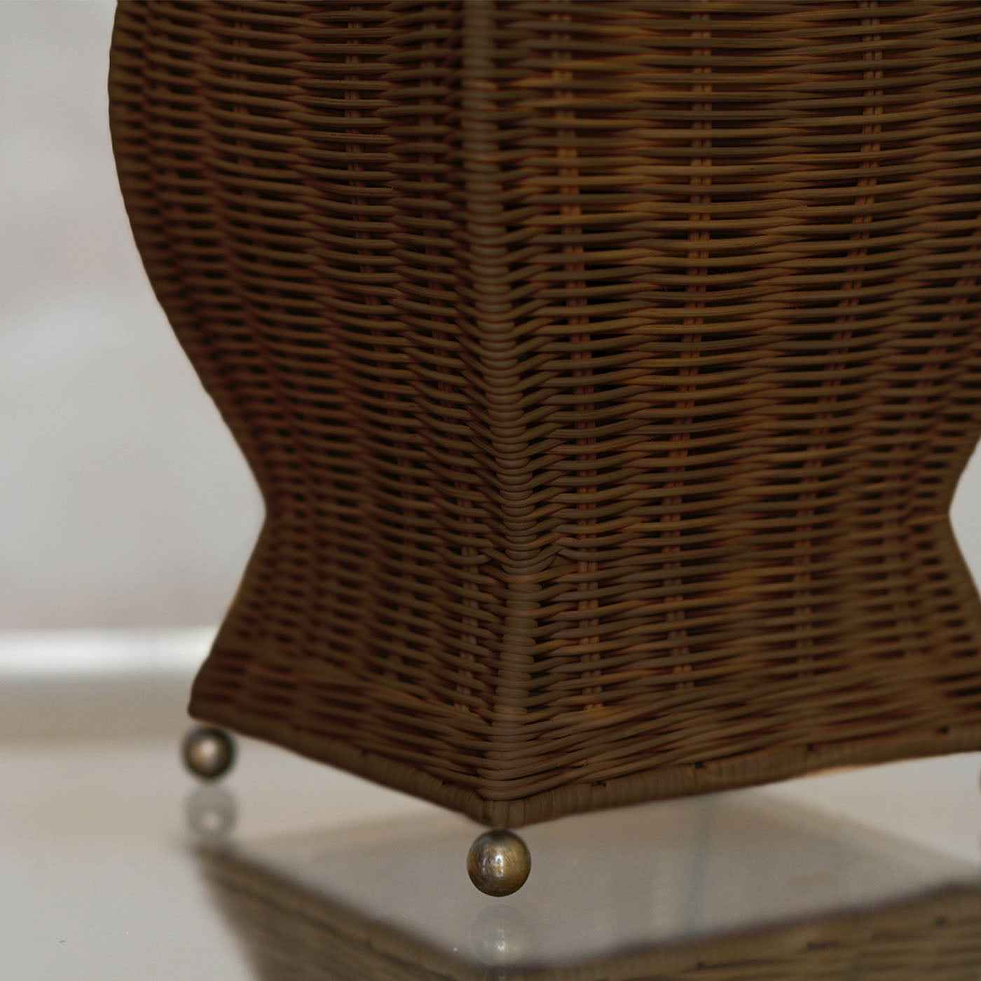 Pagoda Hand-Woven Wicker Floor Lamp - Alternative view 4