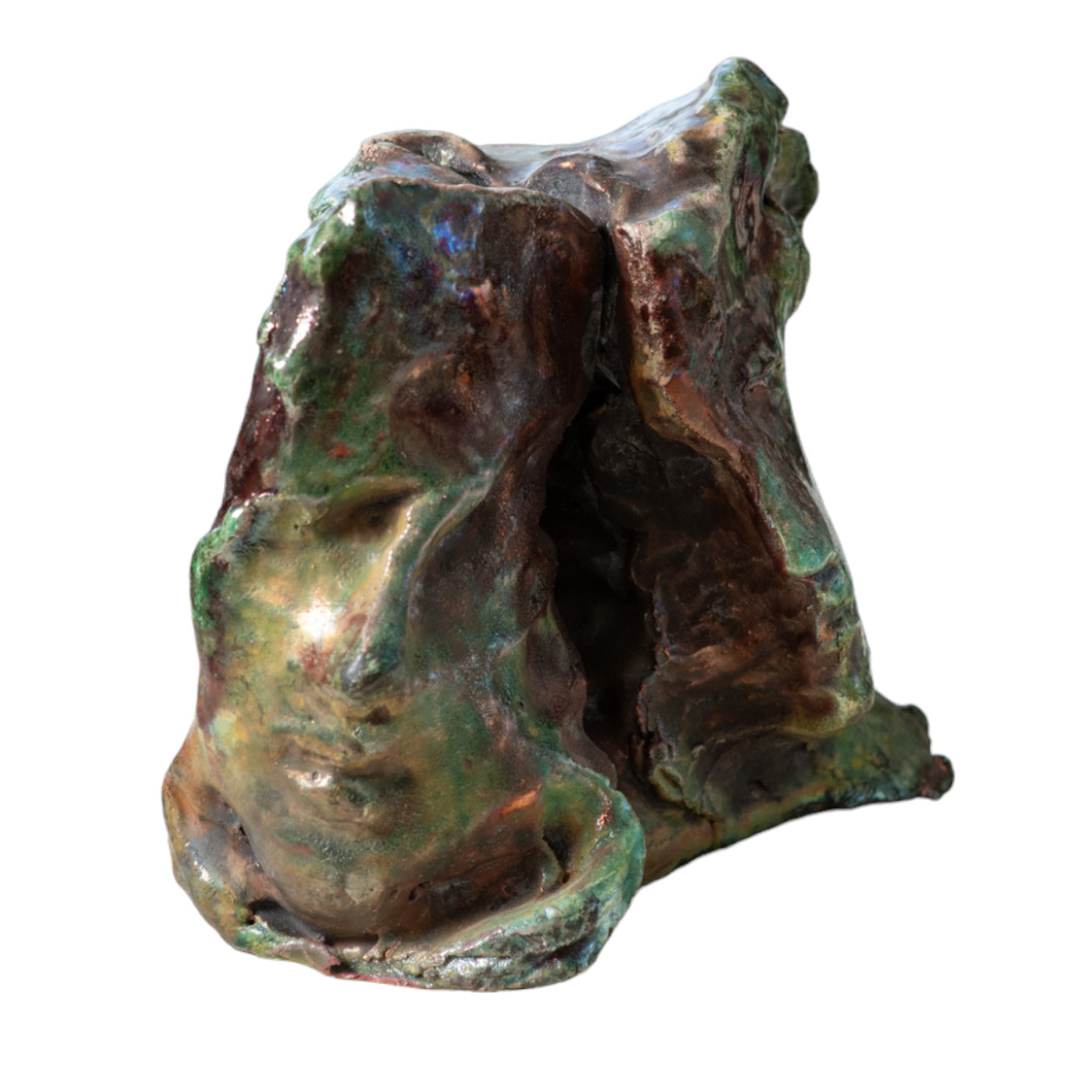 Metamorfosi D'Amore Green & Coppery Sculpture - Alternative view 1