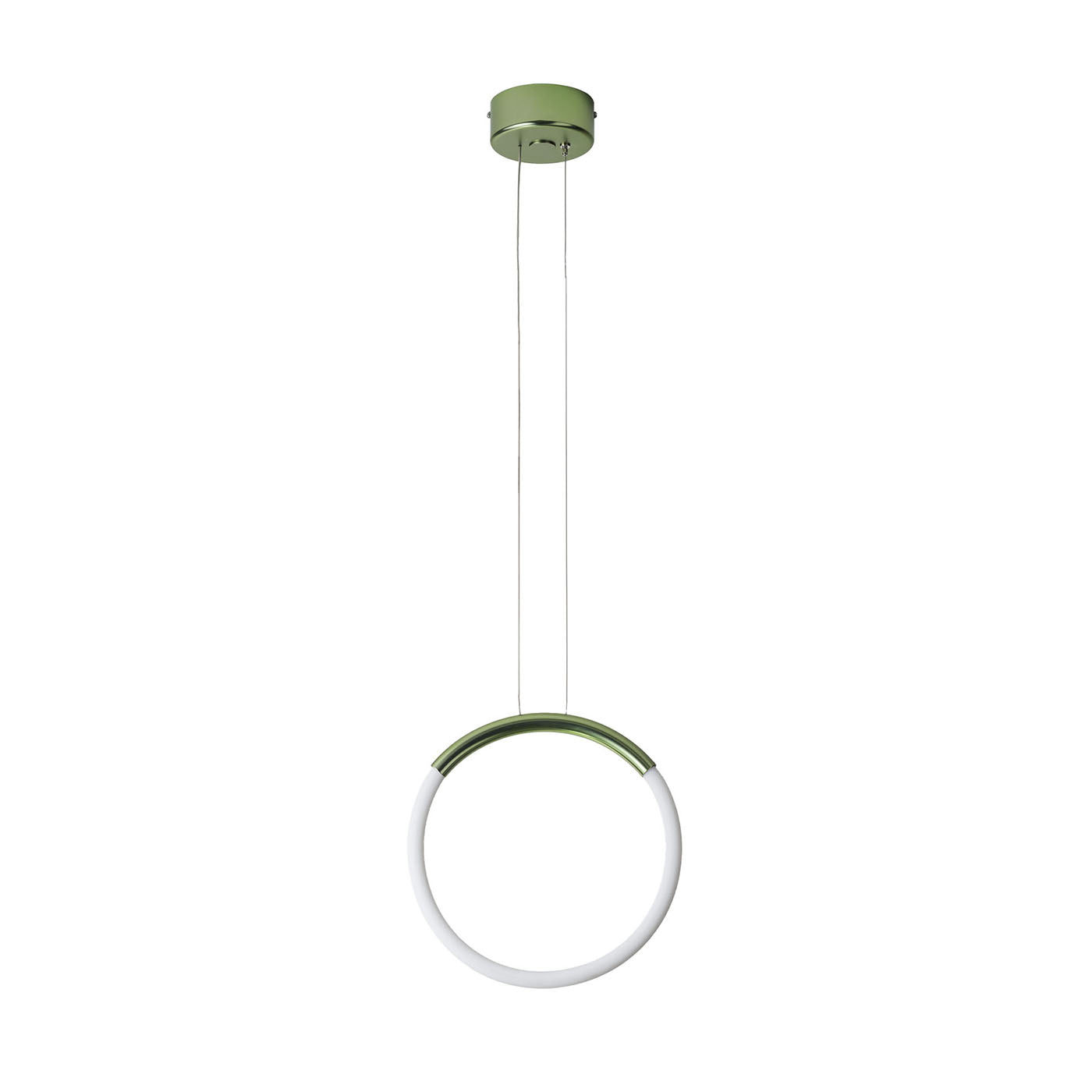 Suspensión de metal verde mate Loop - Vista principal