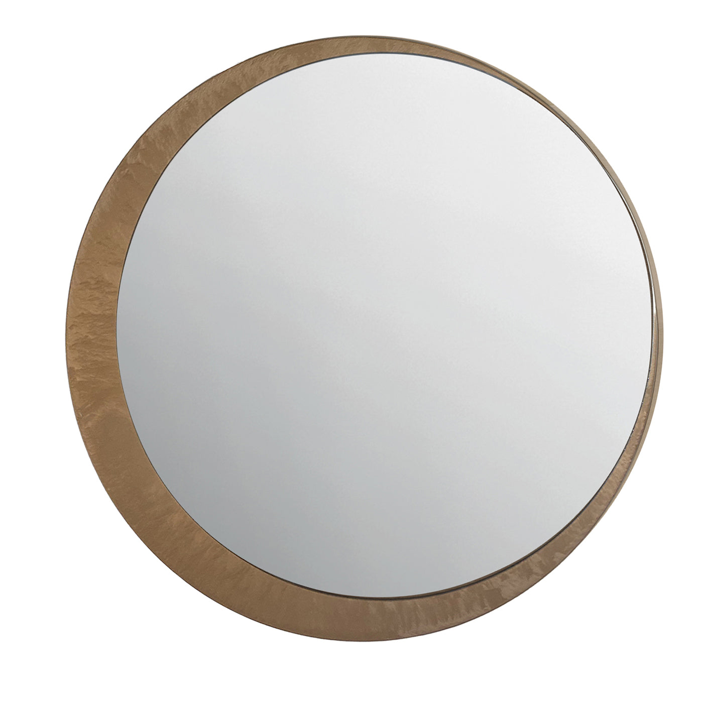 Specchio rotondo in bronzo Eclipse di Fabio Casali - Vista principale