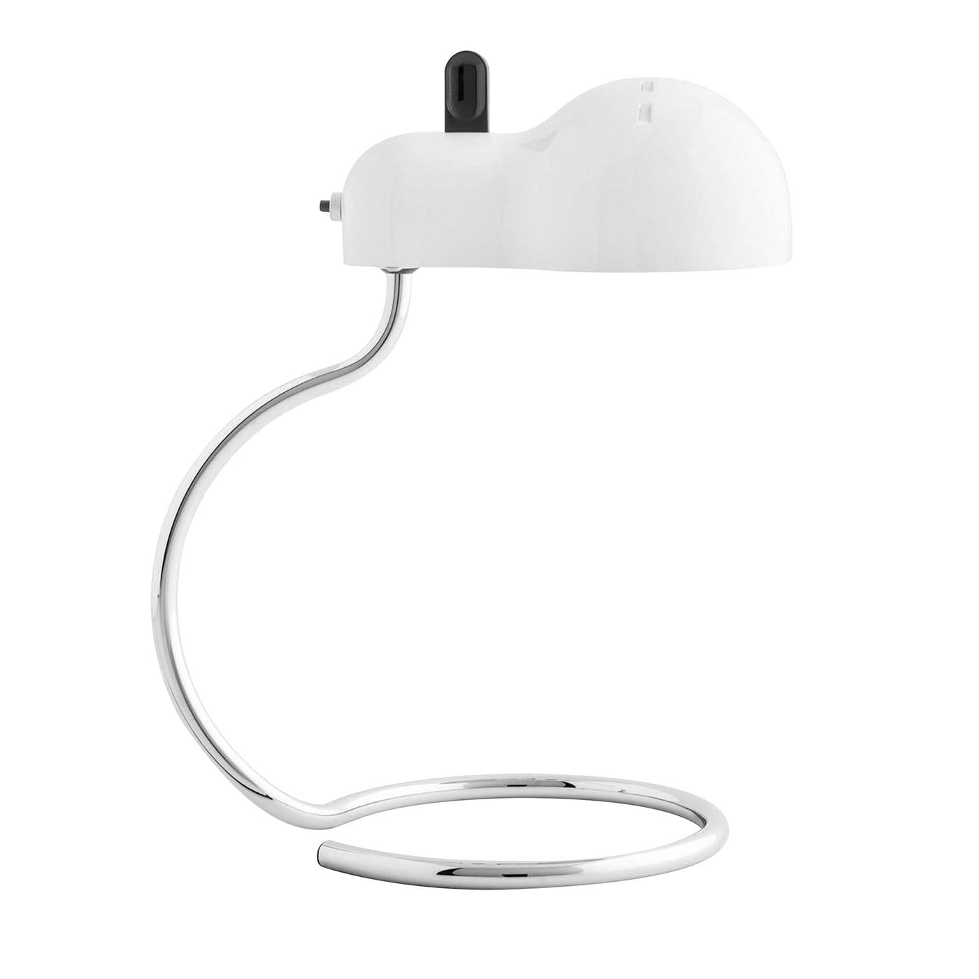 Lámpara de mesa MiniTopo White diseñada por Joe Colombo - Vista principal