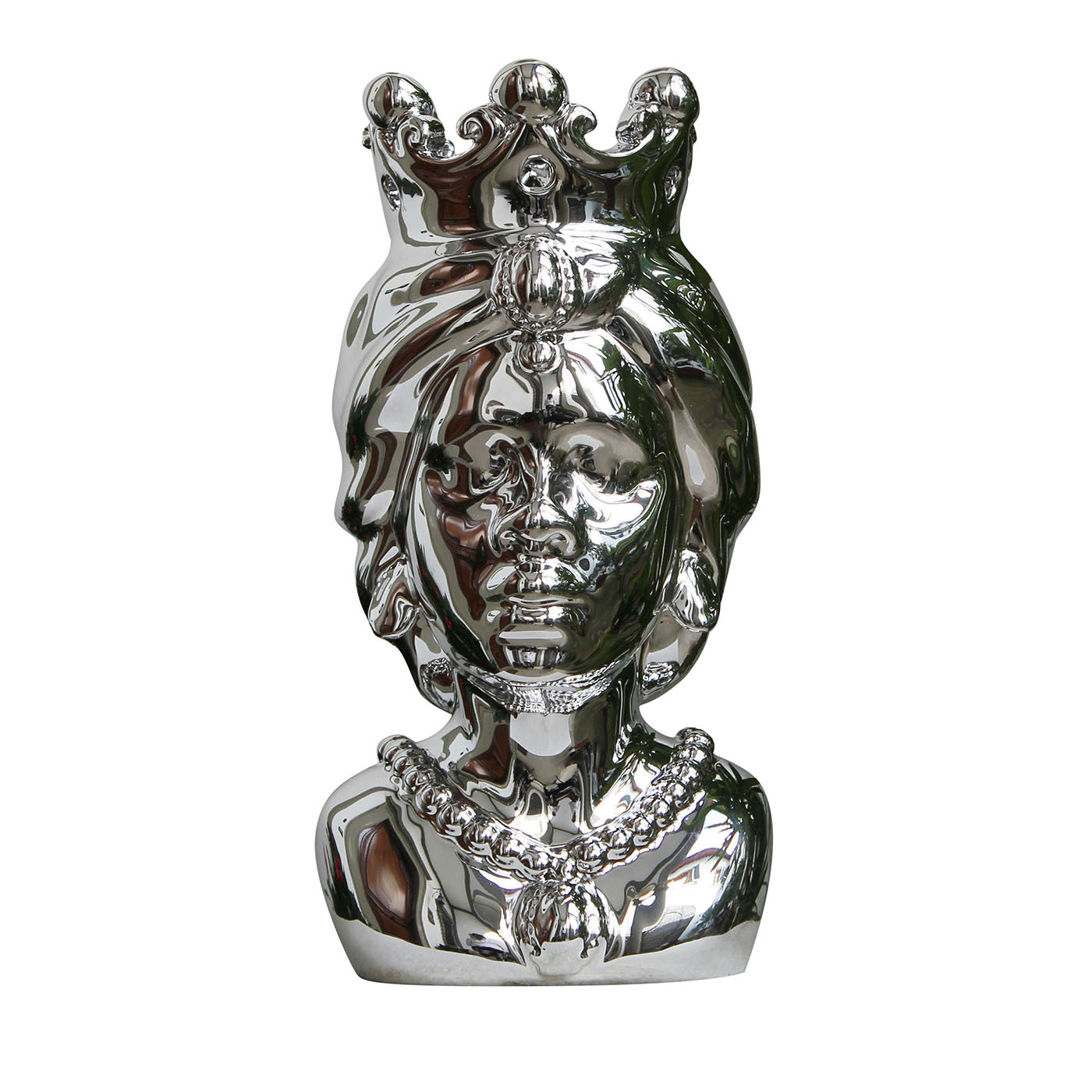 Moorhead Frau Lipari-Silber-Skulptur - Hauptansicht