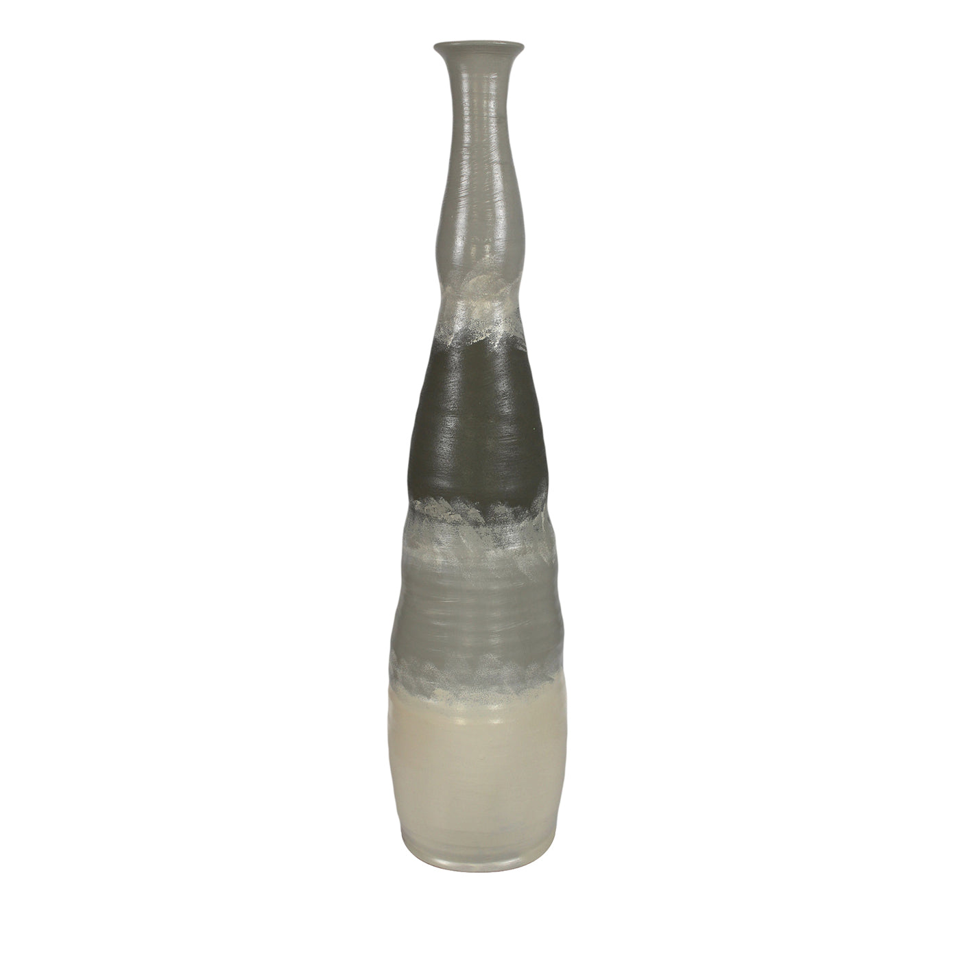 Vaso alto bicolore grigio 18 di Mascia Meccani - Vista principale