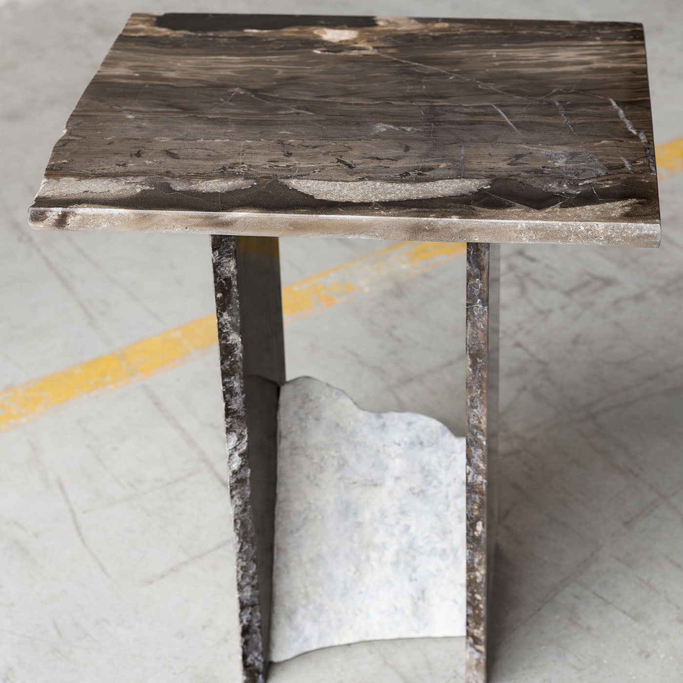 SST013-2 Frappuccino Marble Side Table - Alternative view 2