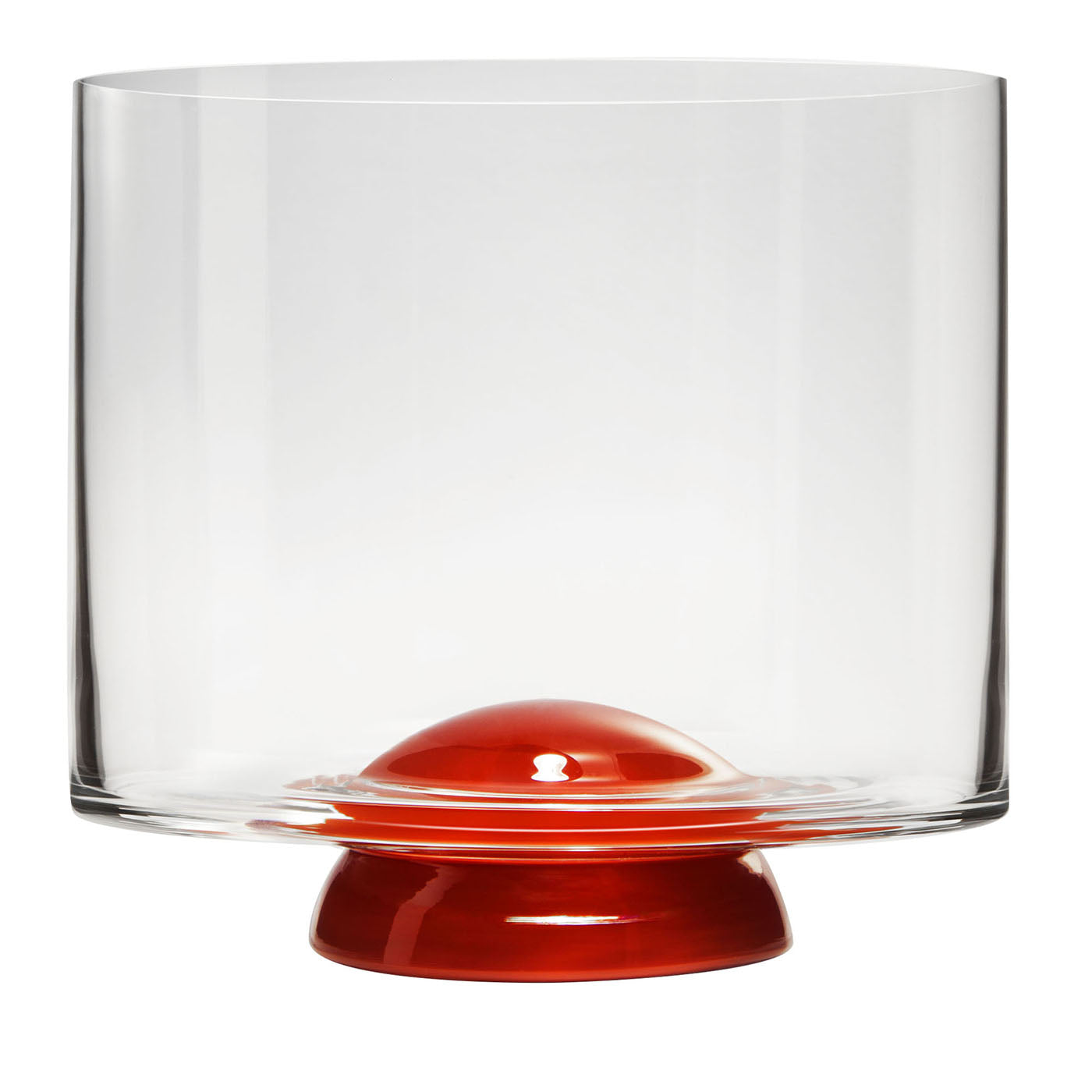 Vaso para whisky Dot rojo y transparente de Giovanni Patalano - Vista principal