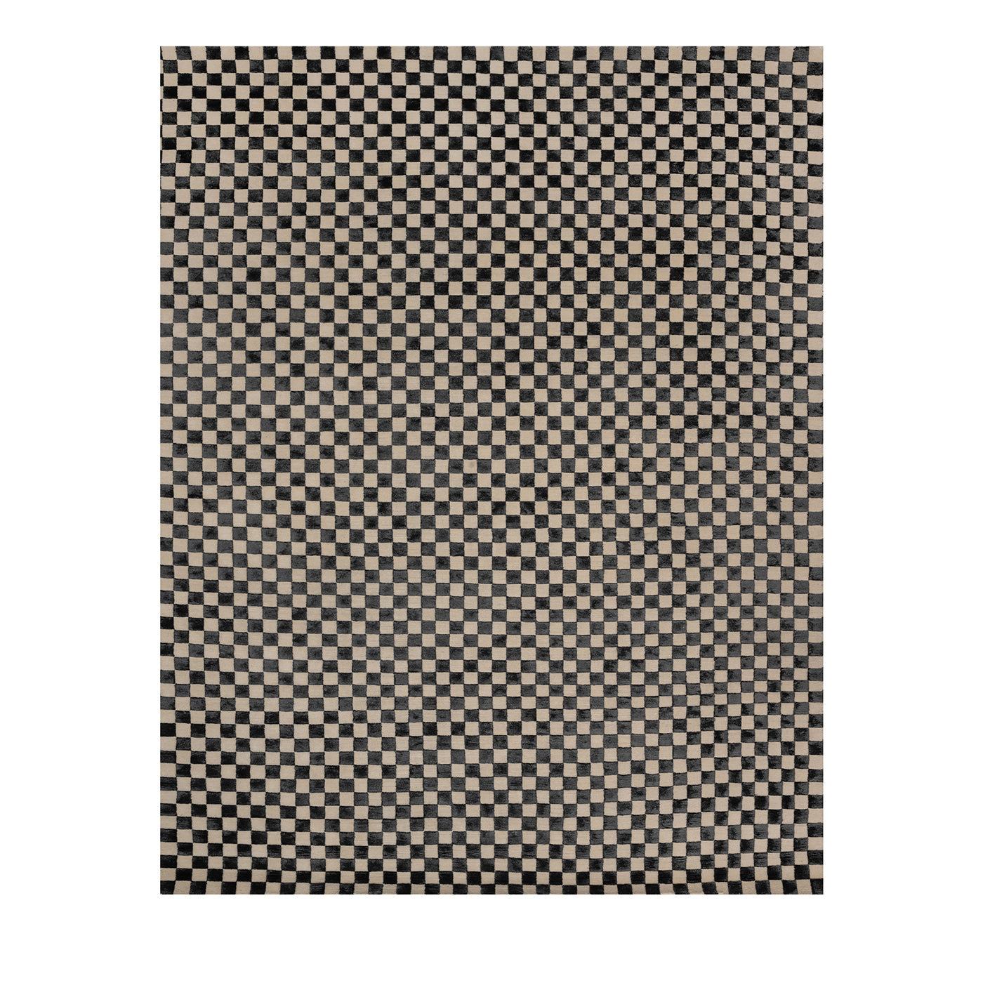 Checkered Black-and-White Carpet - Main view