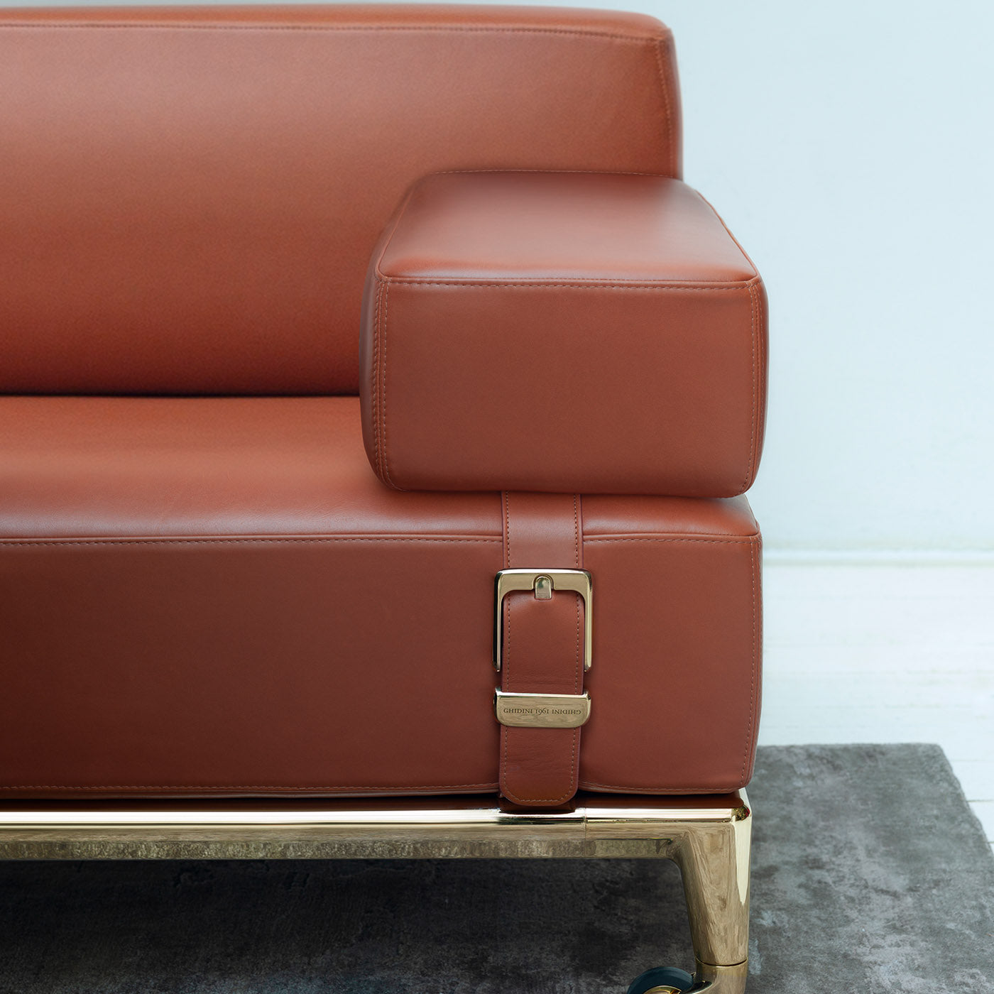 Shaker 2-Seater Orange Sofa by Stefano Giovannoni - Alternative view 1