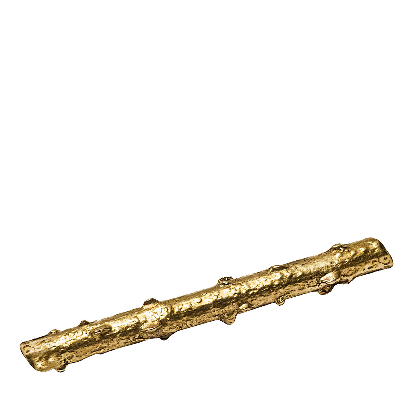 Chalet Rose Branch Brass Knob - Main view