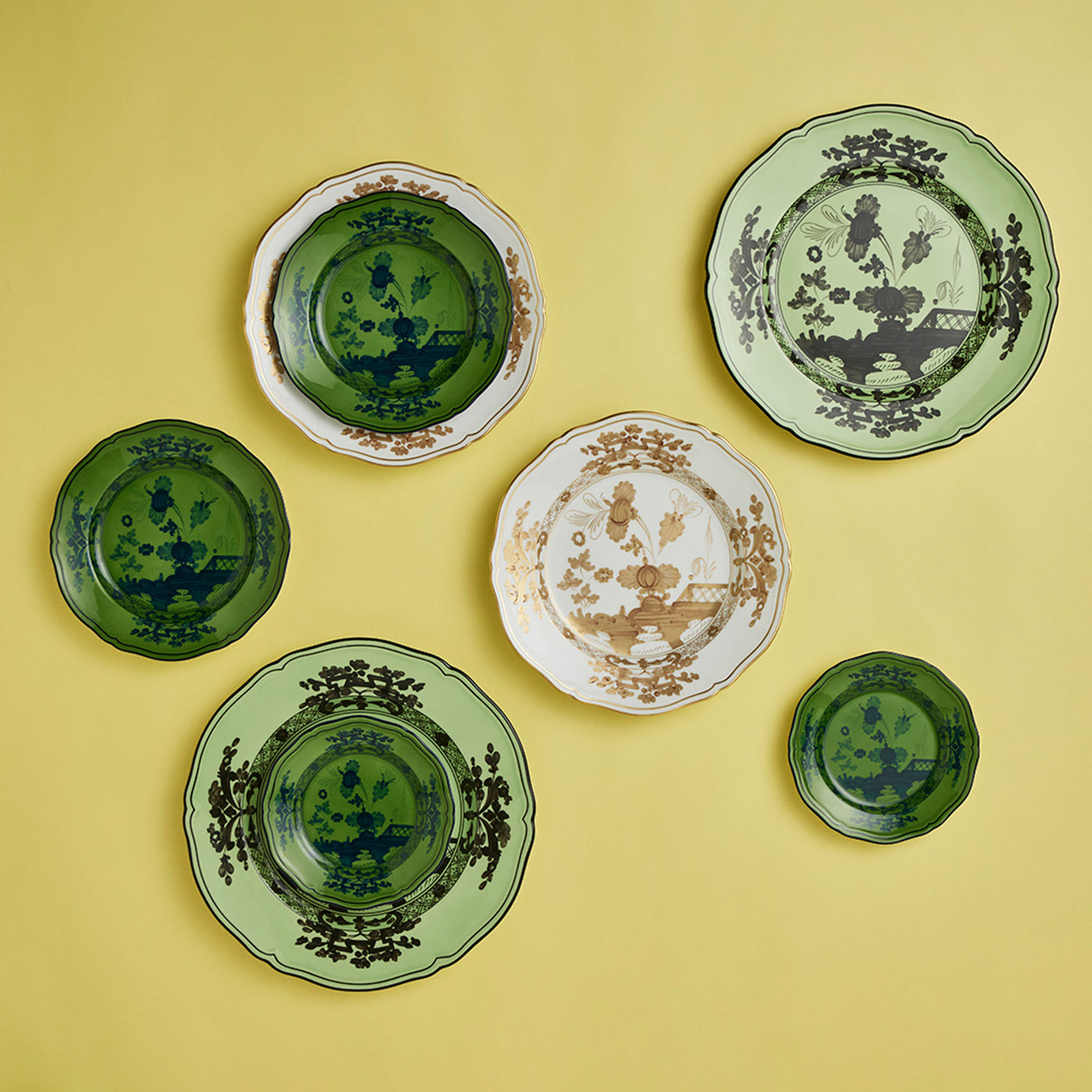 Oriente Italiano Malachite Set of 6 Soup Plates - Alternative view 2