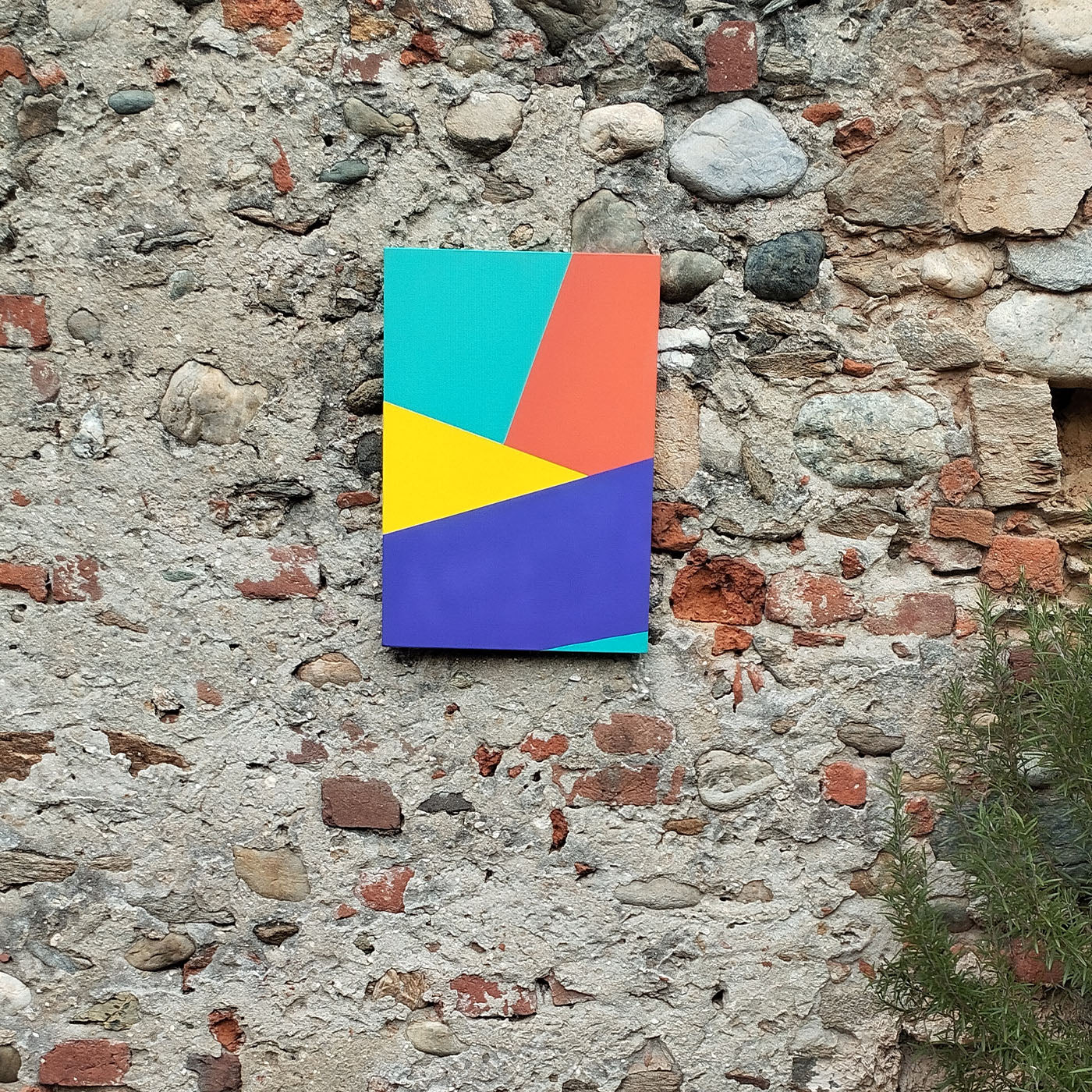 Color Spaces Silikon Acrylic Painting on Canvas - Alternative view 2