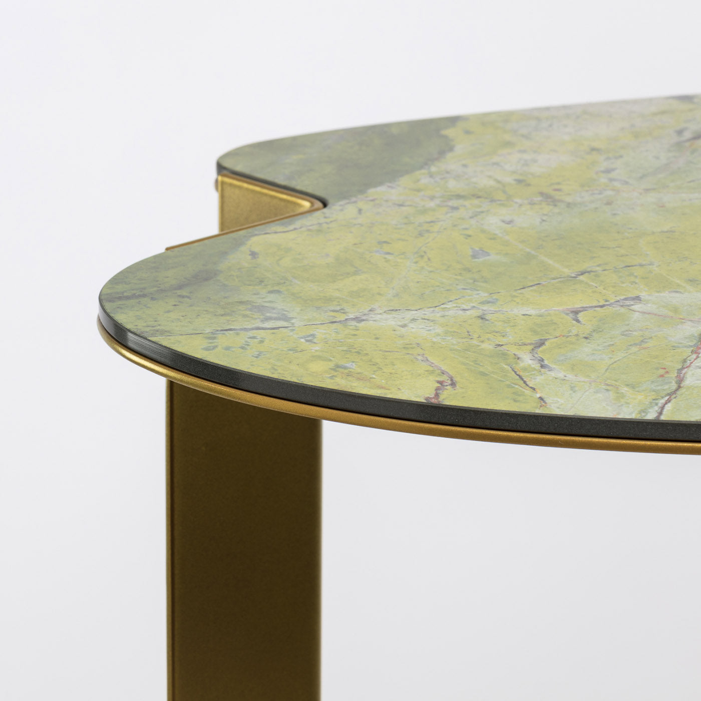 Mesa baja alta verde y dorada Monet - Vista alternativa 1