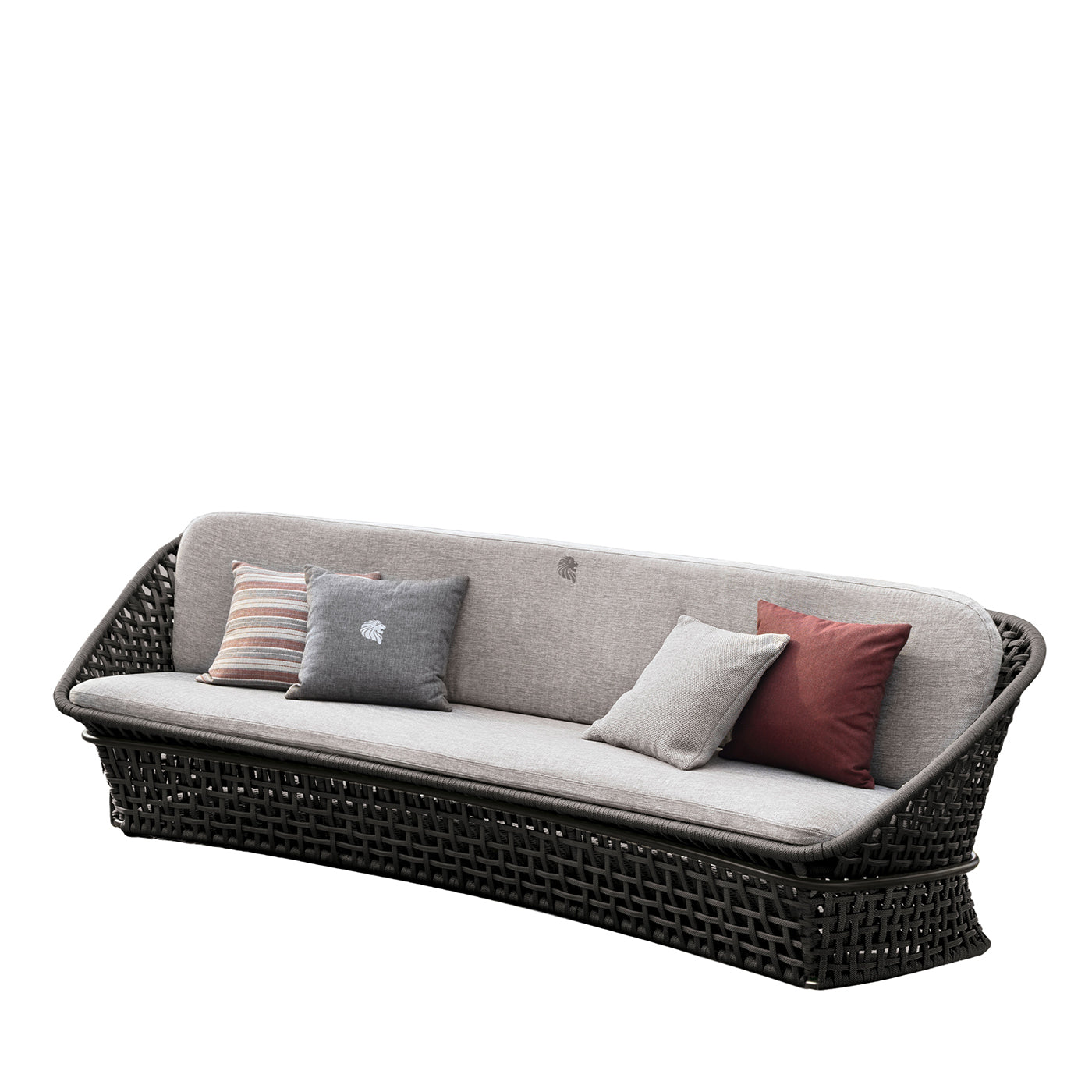 4-seater Black Outdoor fabric Sofa - Main view