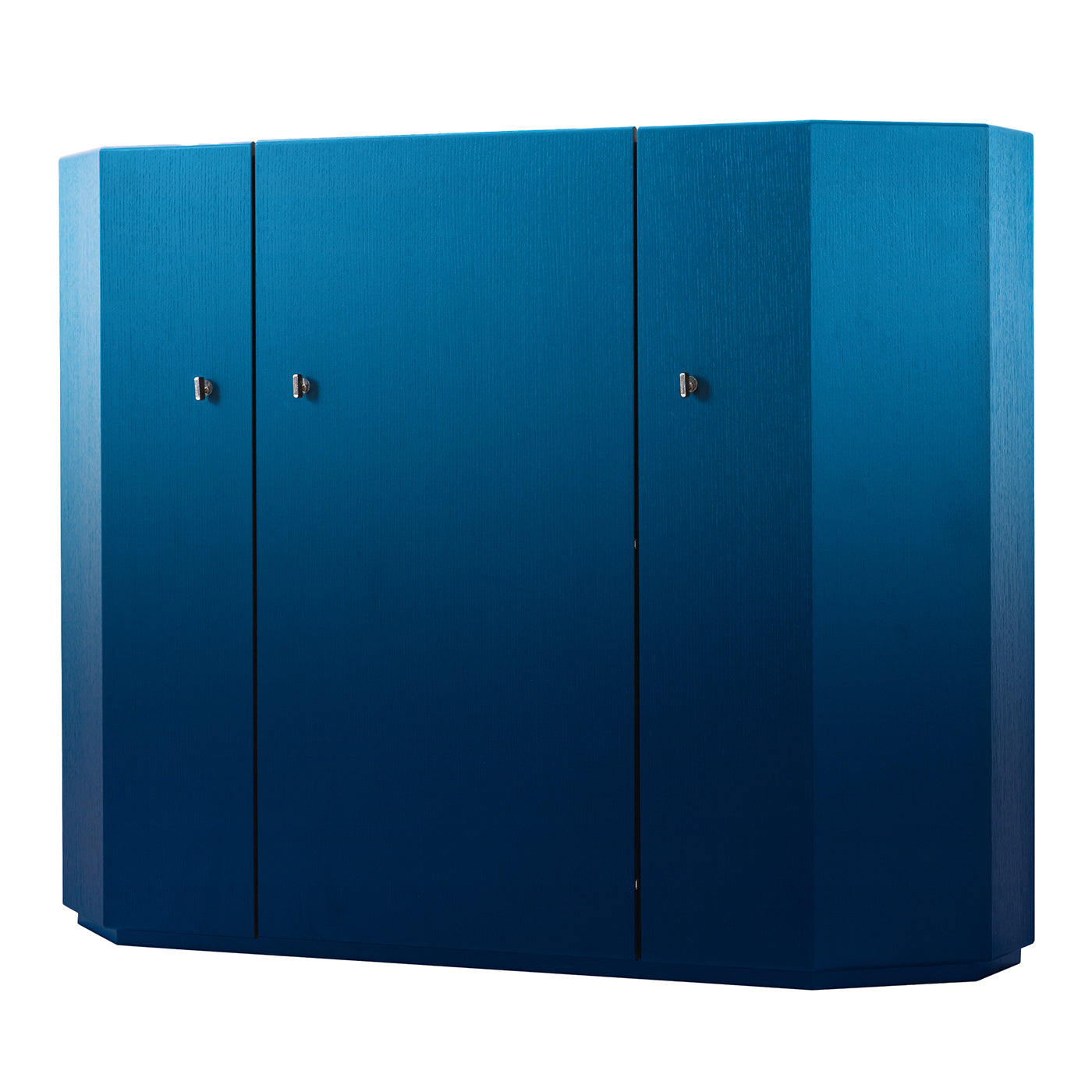 Bramante 3-türiger blauer Schrank - Hauptansicht