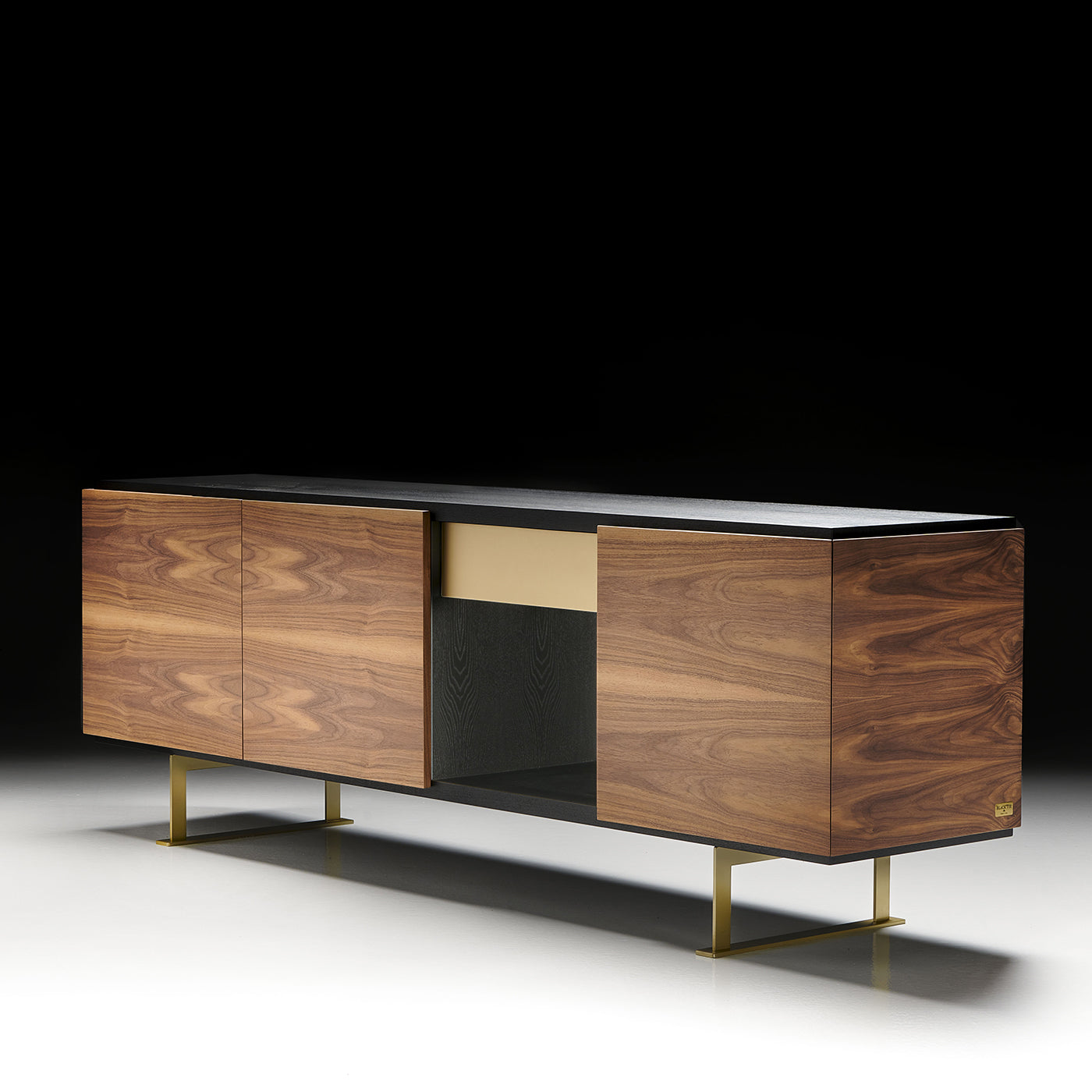 Sira Moka-Finished Ash & Canaletto Walnut Sideboard - Alternative view 1