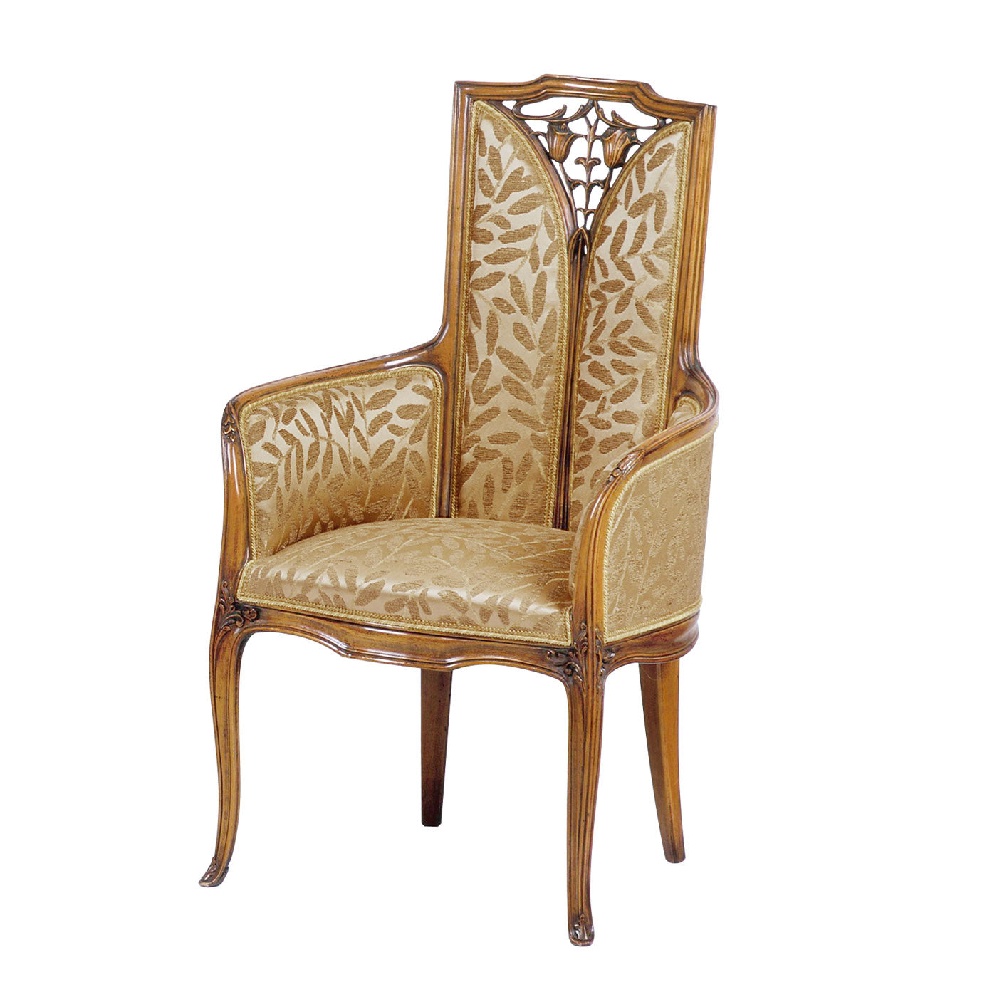 French Liberty Gold Armchair by Louis Majorelle - Alternative view 1