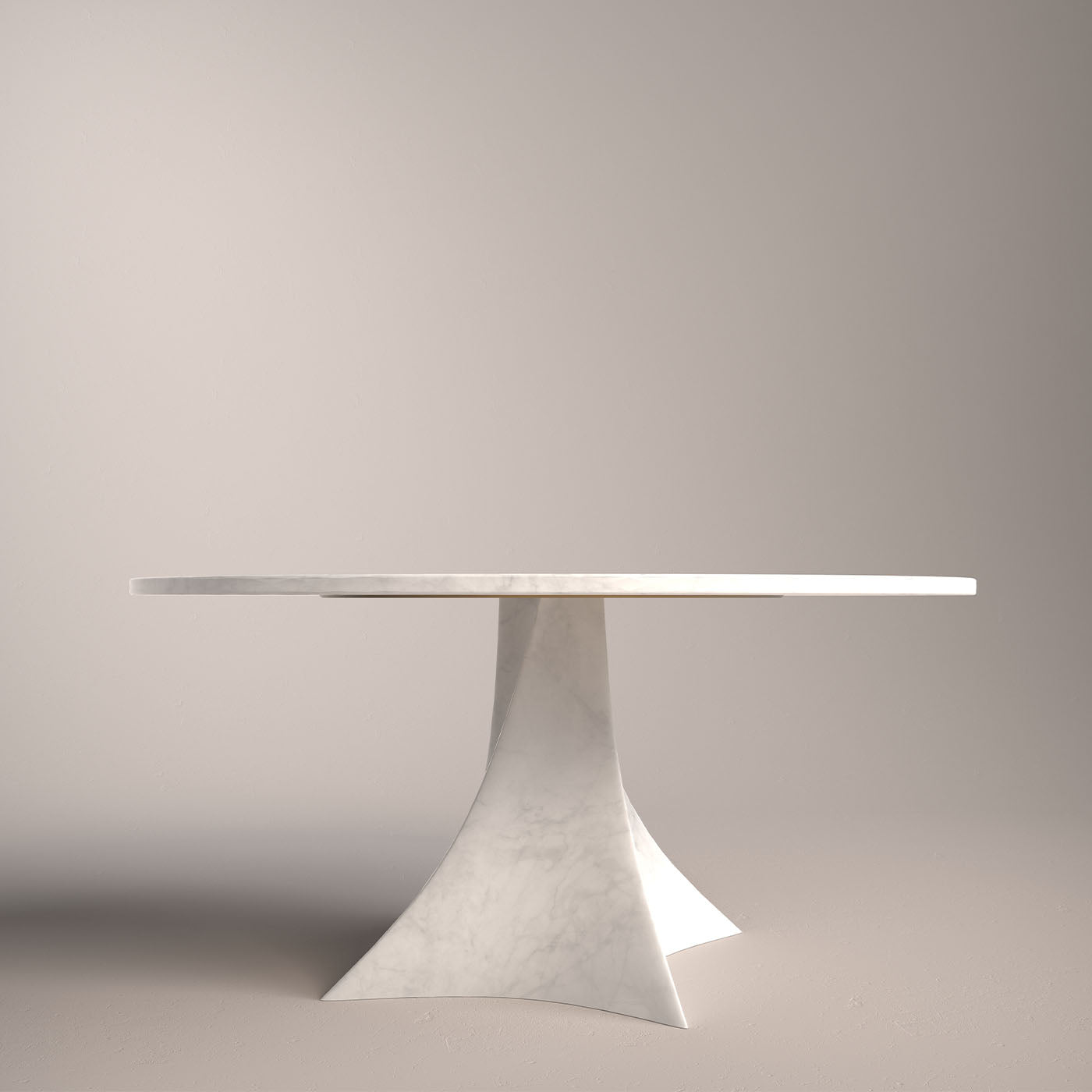Bianca Round White Carrara Table - Alternative view 1