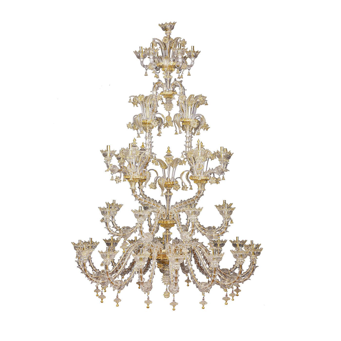 Rezzonico-style Gold and Crystal Chandelier #2 - Main view