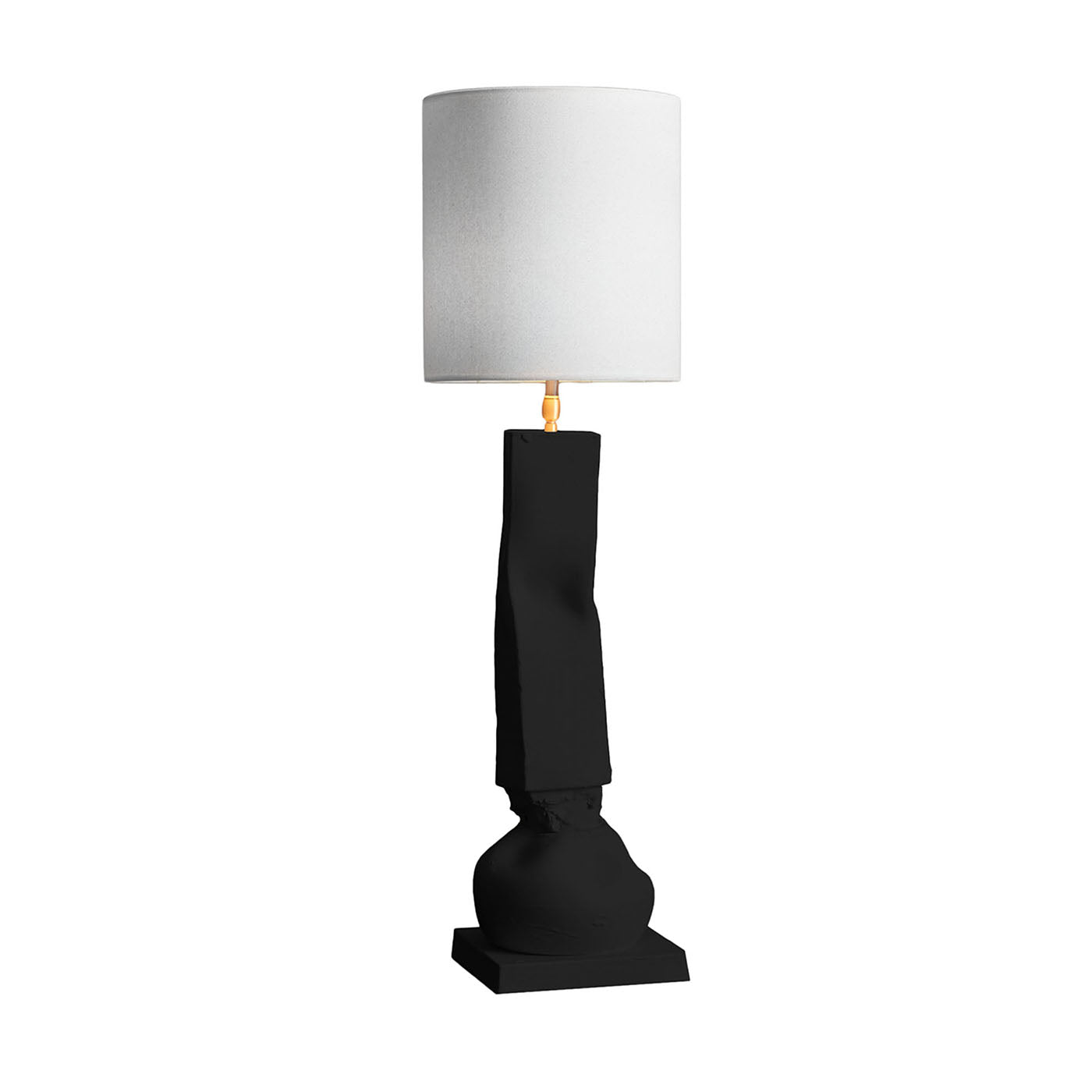 Nove+Crespano Onyx Black Ceramic Table Lamp - Main view