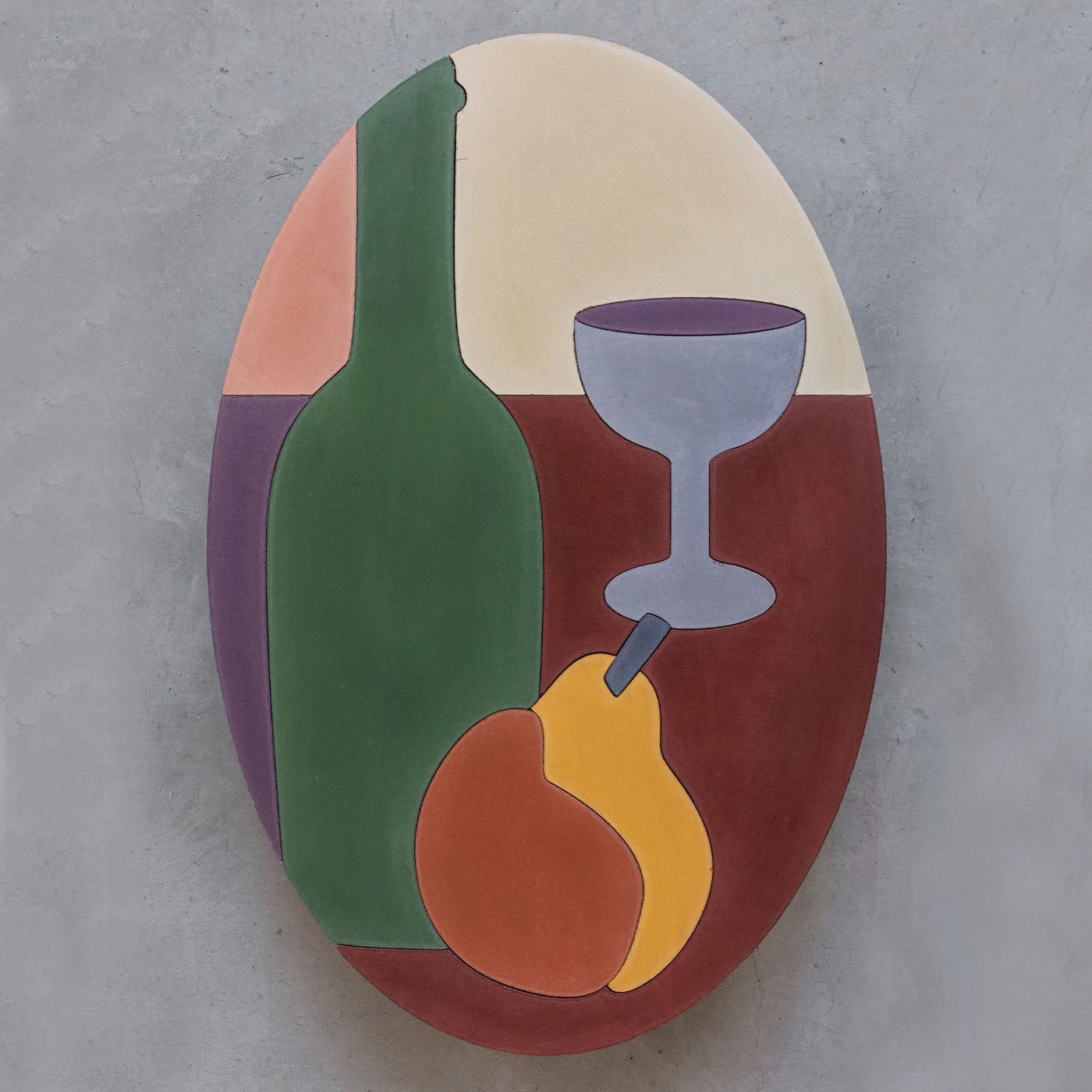 Pintura ovalada de hormigón de Cezanne - Vista alternativa 1