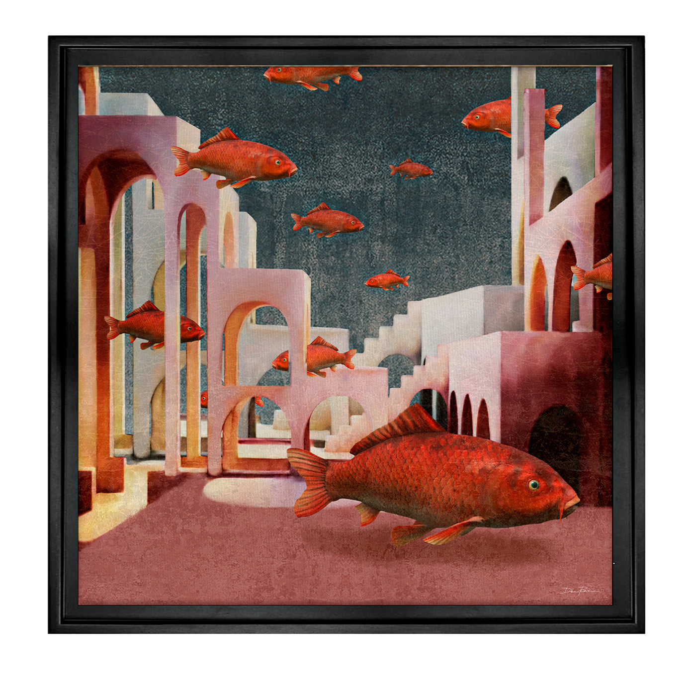 Pesce rosso Pittura digitale - Vista principale
